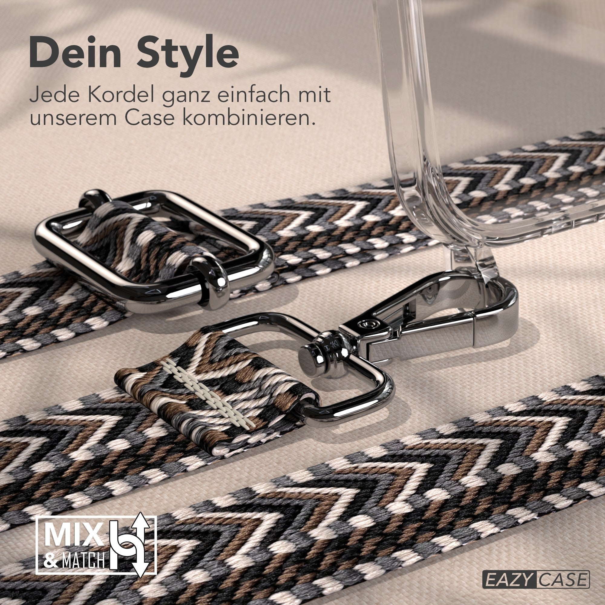 iPhone Air Handykette mit Boho Band verstellbar Umhängen