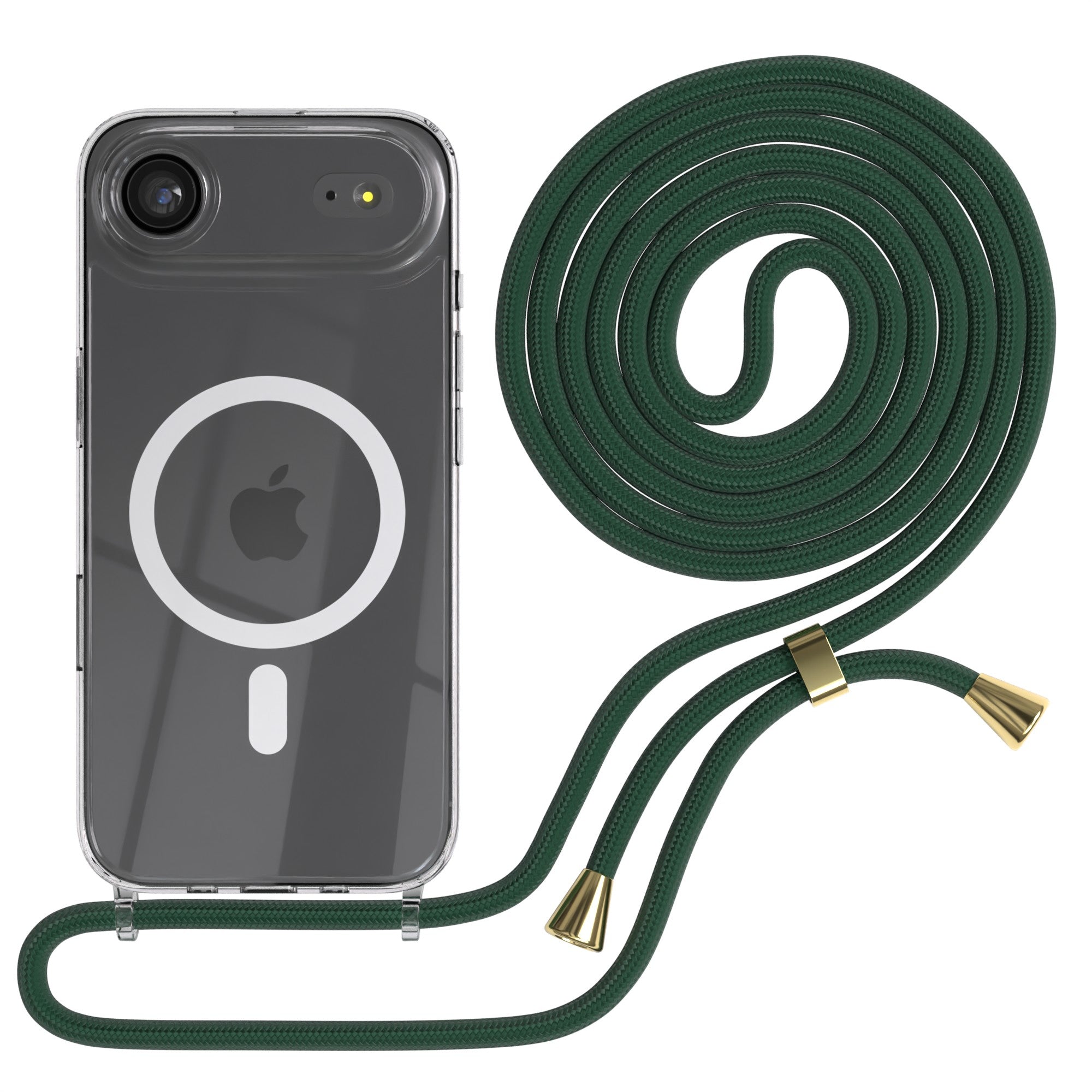 iPhone Air transparente Hülle + Kordel mit MagSafe