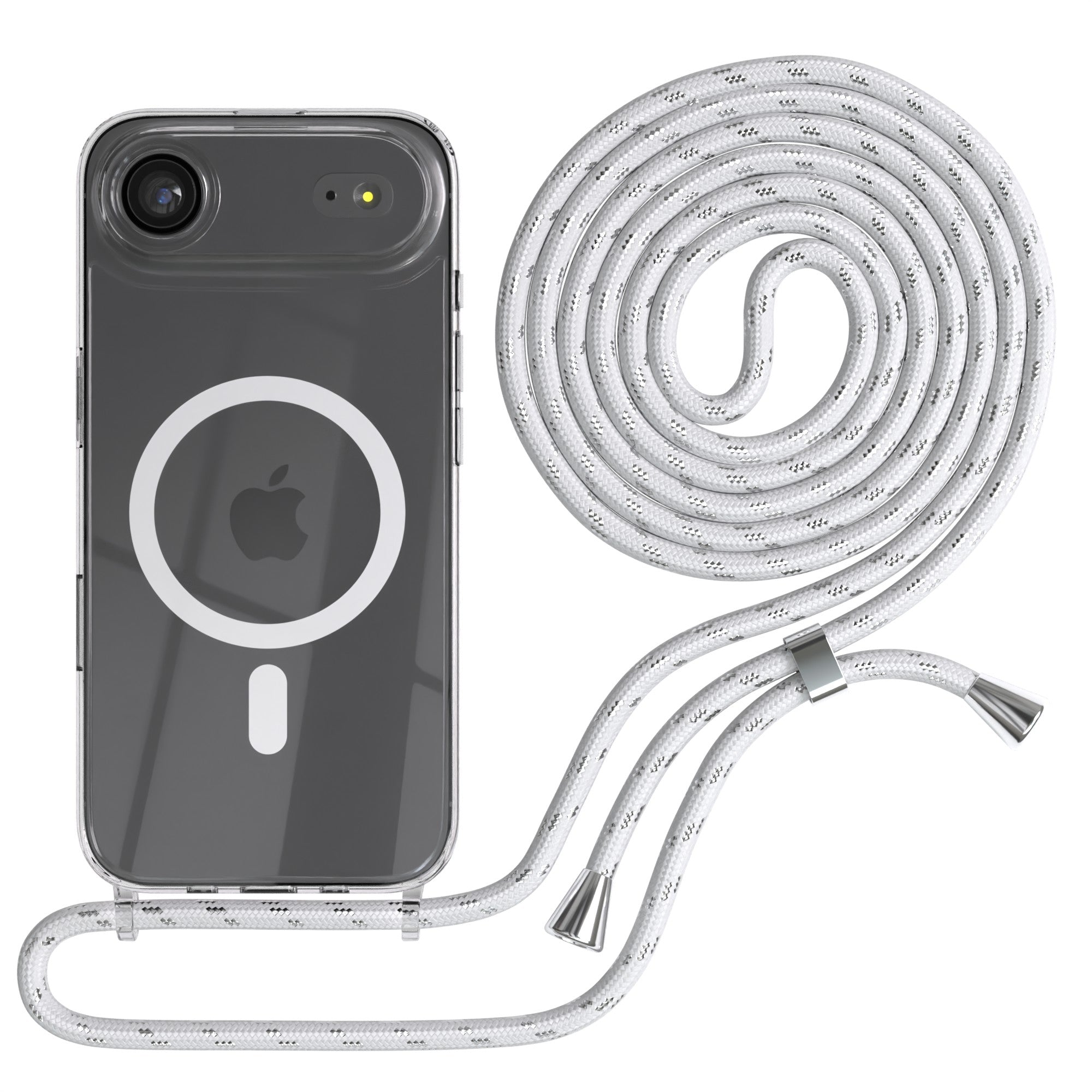 iPhone Air transparente Hülle + Kordel mit MagSafe
