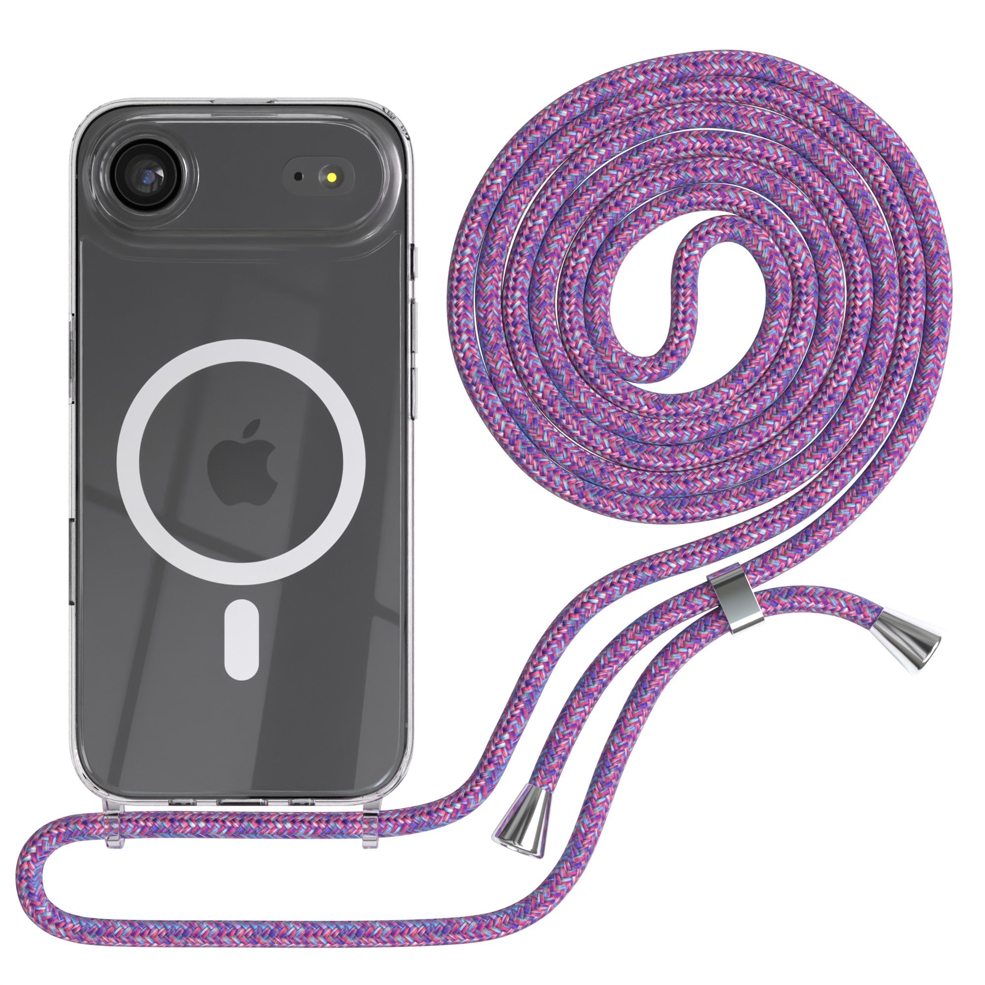 iPhone Air transparente Hülle + Kordel mit MagSafe