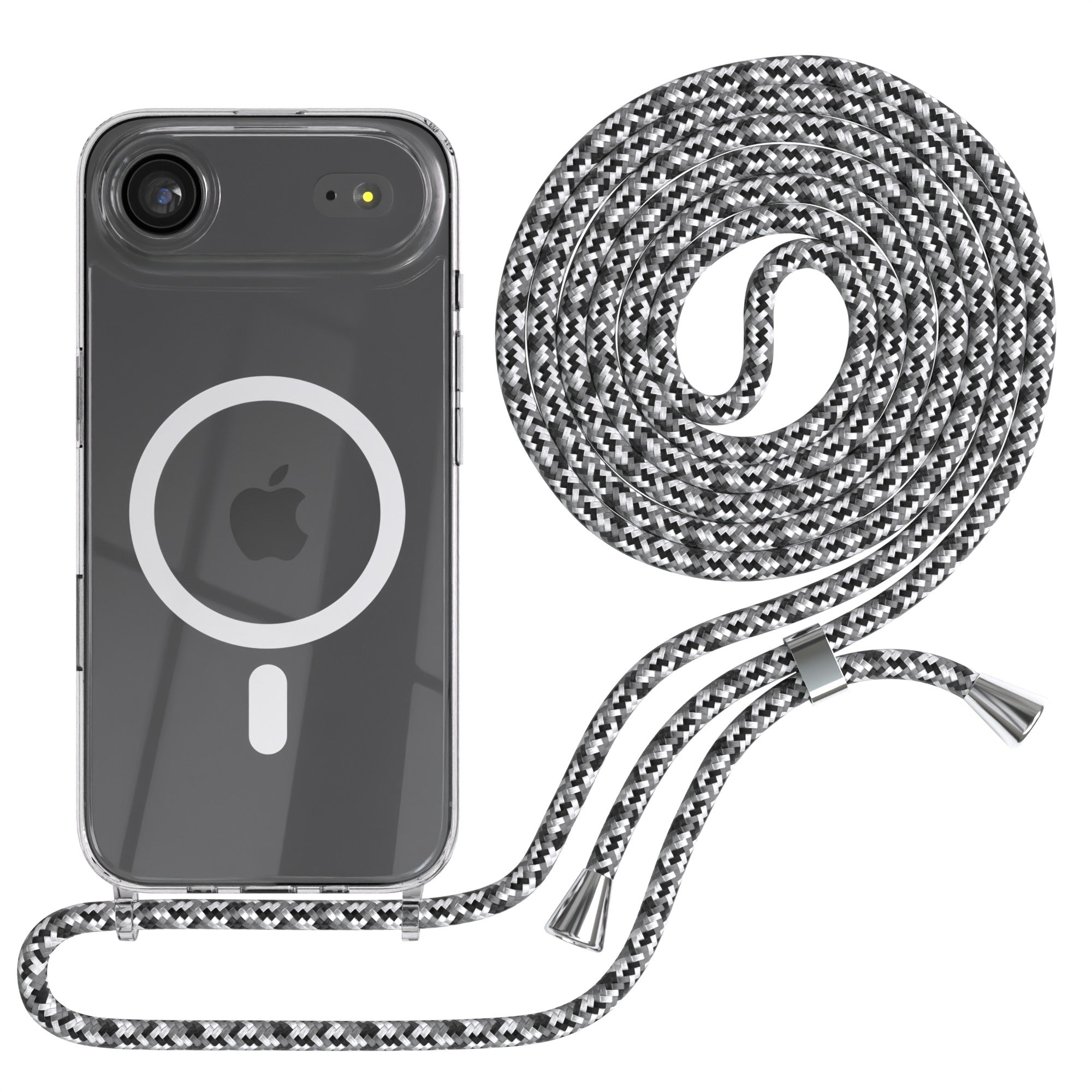 iPhone Air transparente Hülle + Kordel mit MagSafe