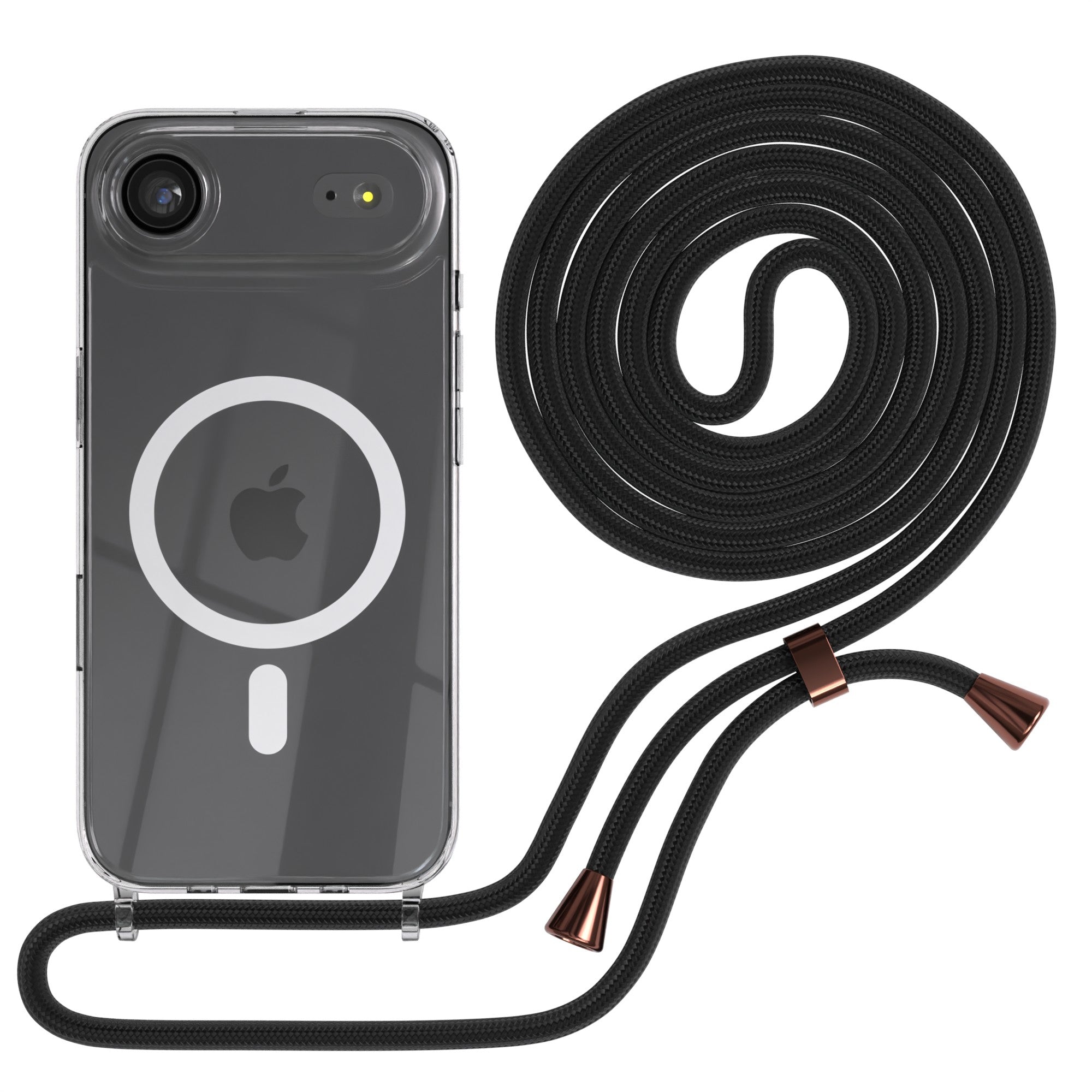 iPhone Air transparente Hülle + Kordel mit MagSafe