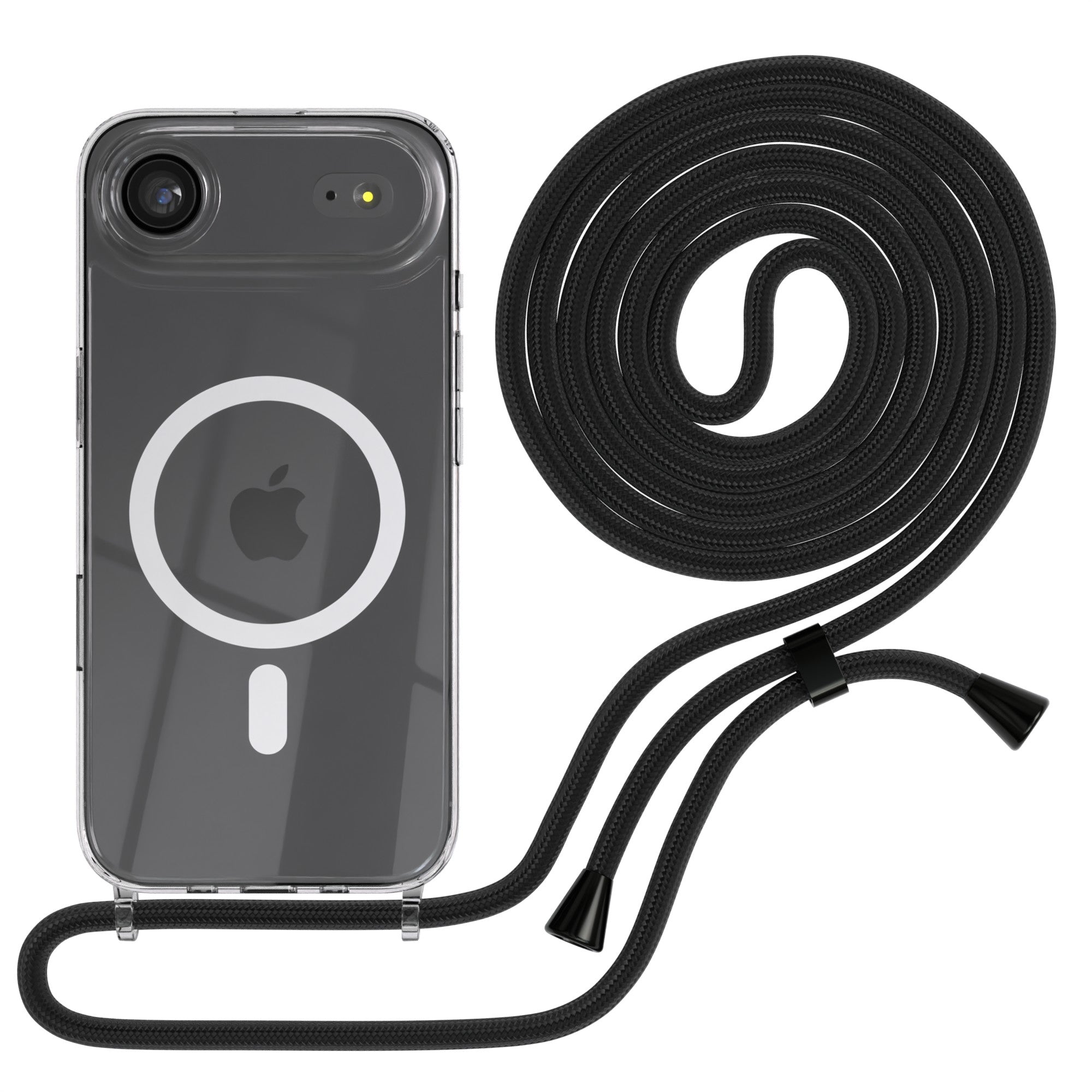 iPhone Air transparente Hülle + Kordel mit MagSafe