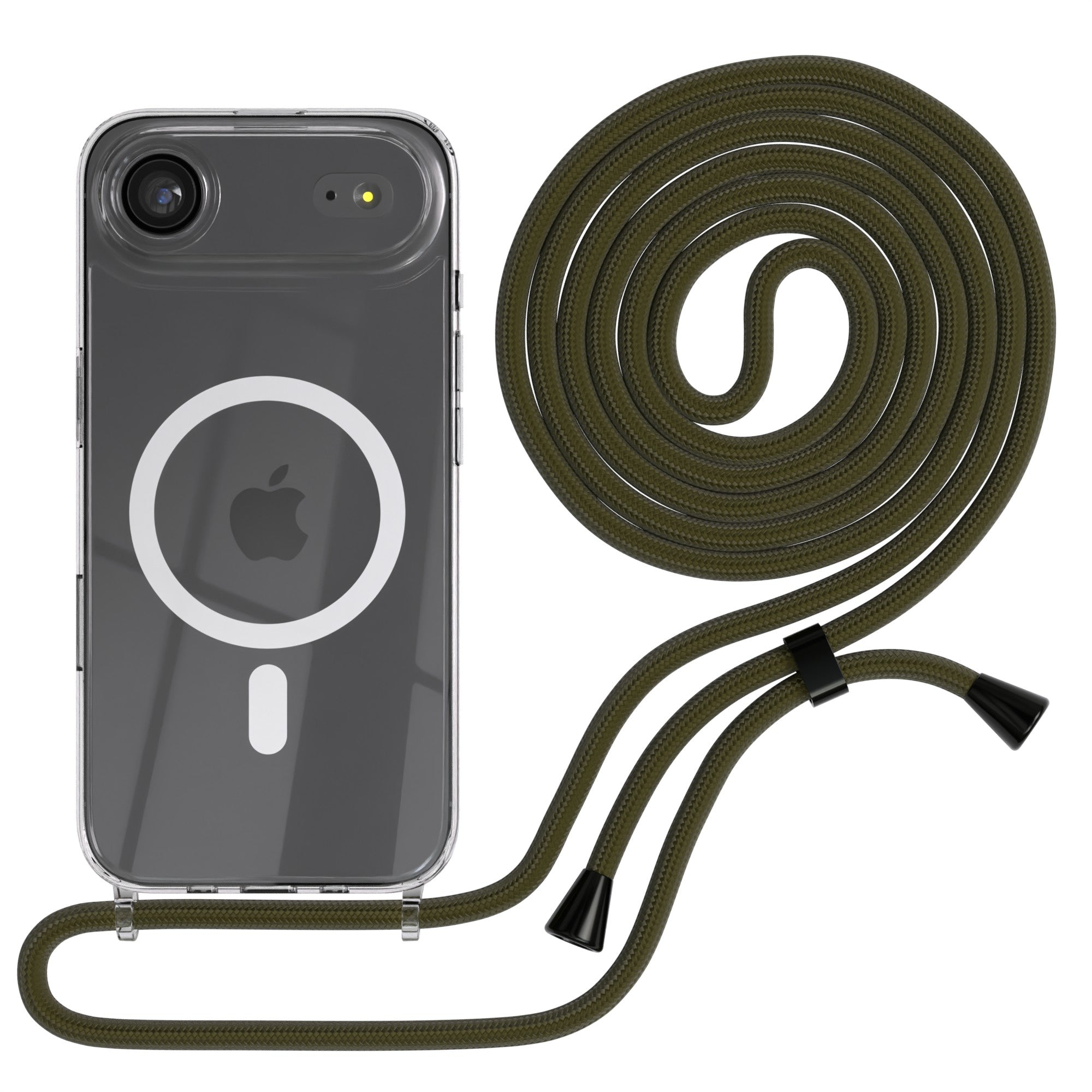 iPhone Air transparente Hülle + Kordel mit MagSafe