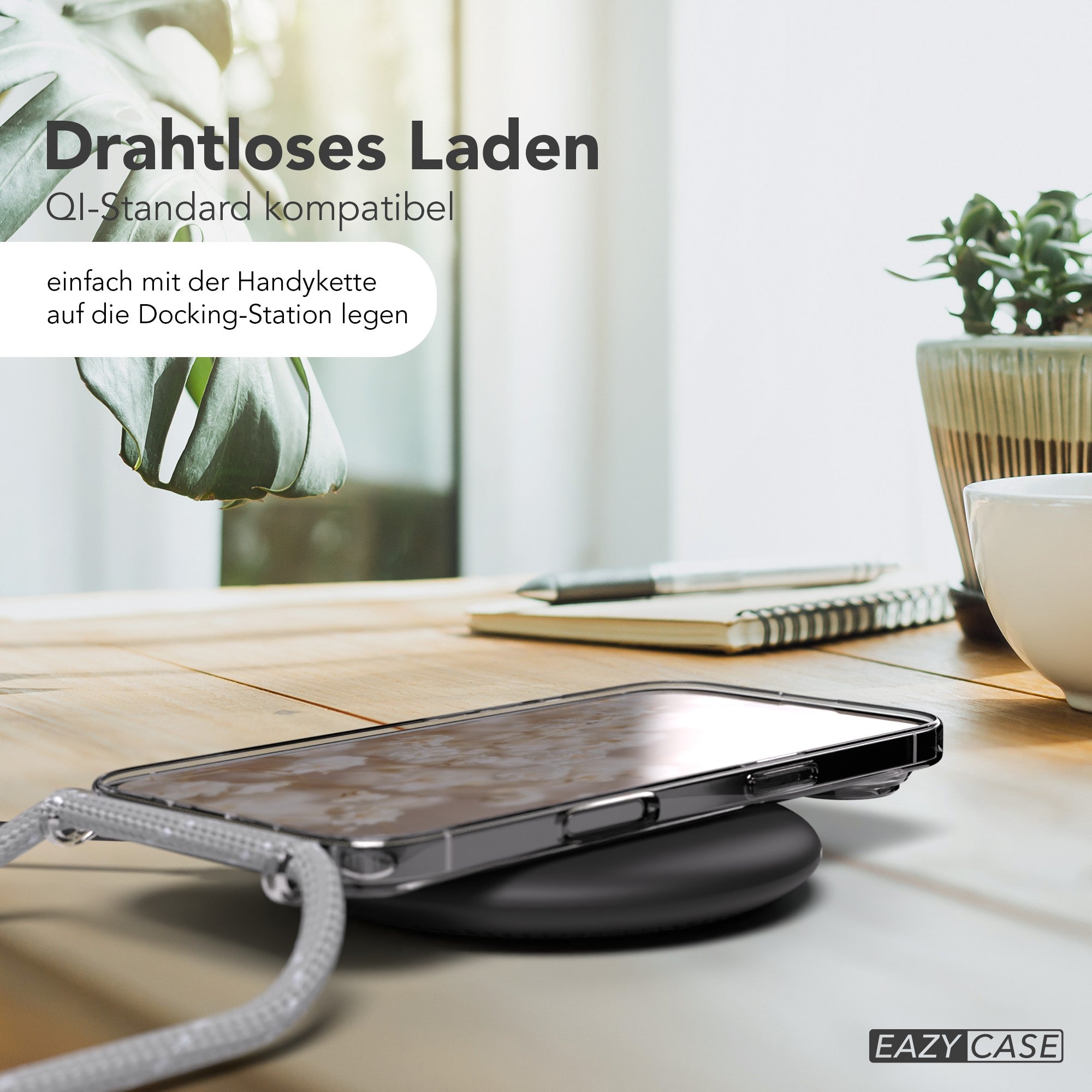 iPhone Air transparente Hülle + Kordel mit MagSafe