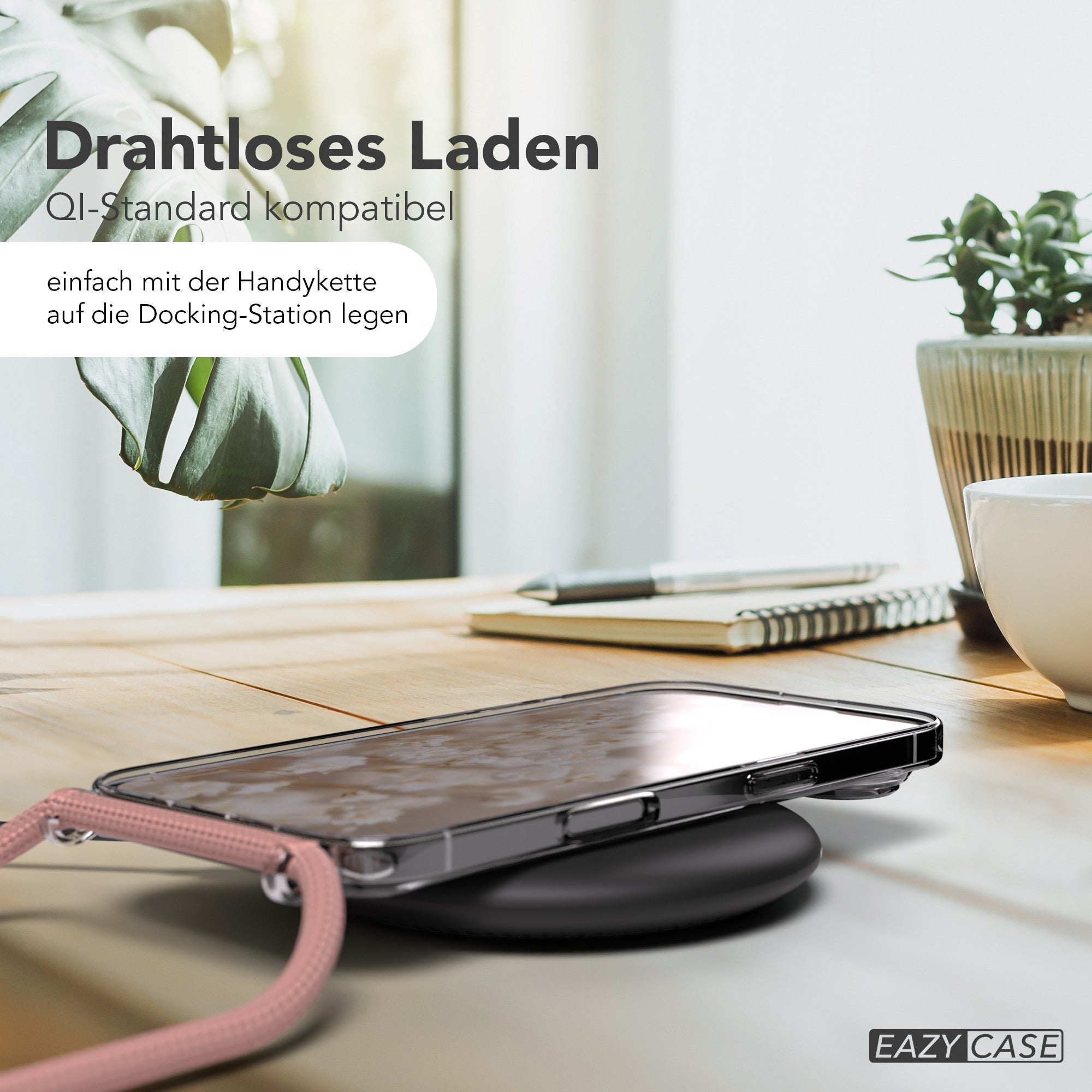 iPhone Air transparente Hülle + Kordel mit MagSafe