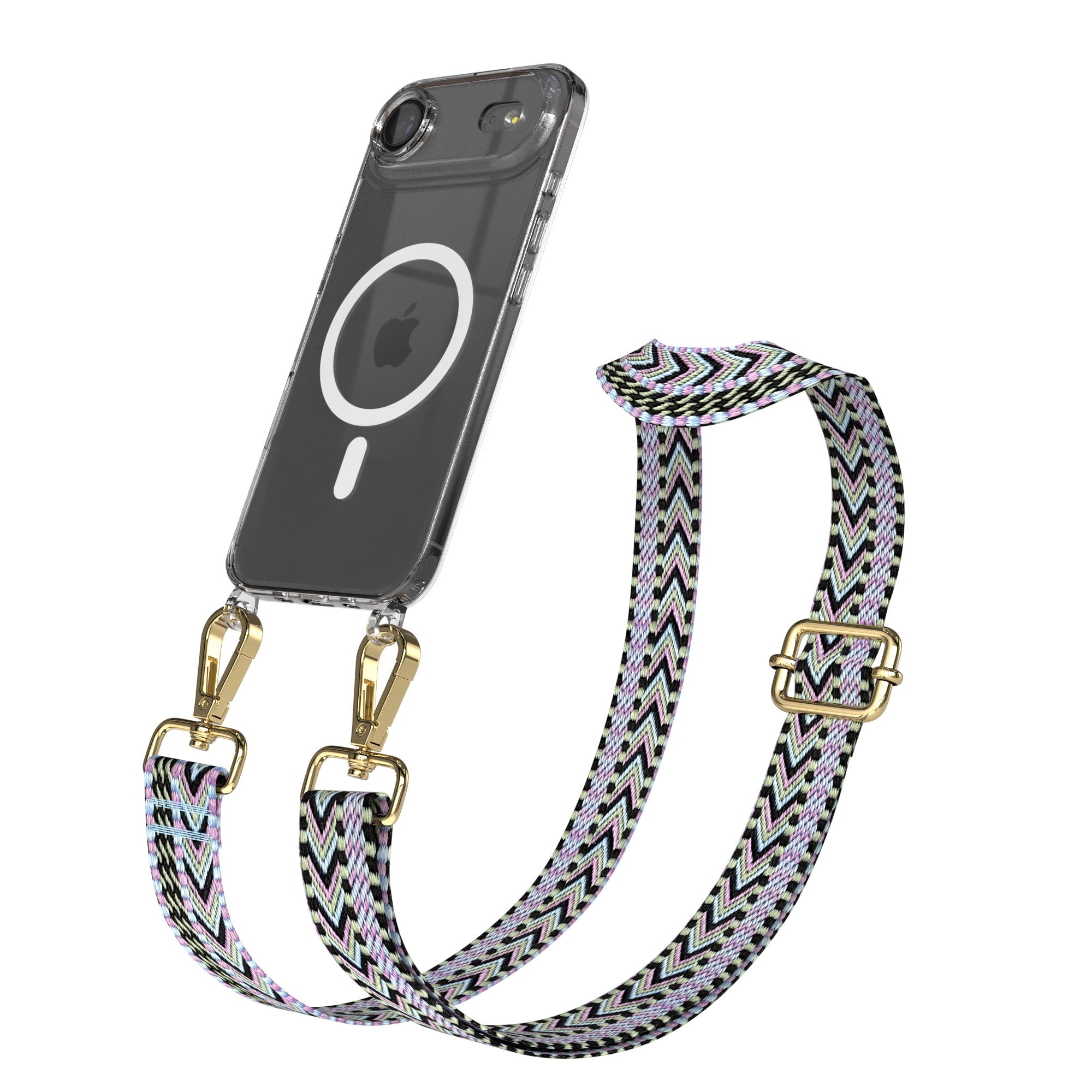 iPhone Air MagSafe Handykette mit verstellbarem Boho Band zum Umhängen