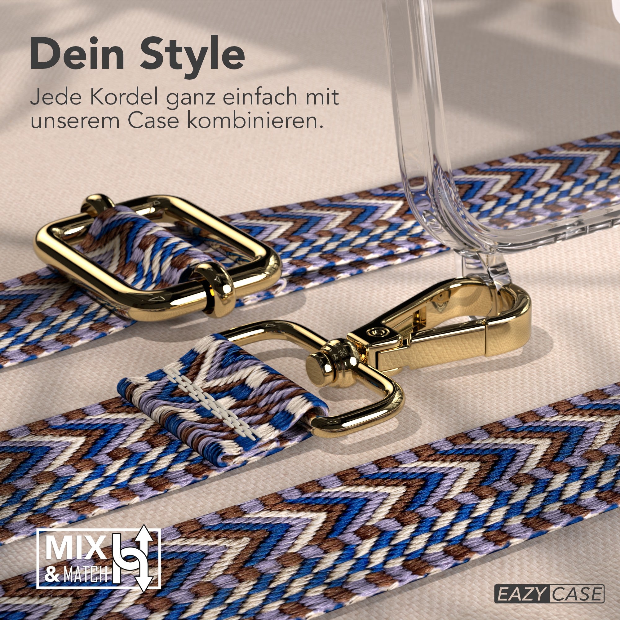 iPhone Air MagSafe Handykette mit verstellbarem Boho Band zum Umhängen