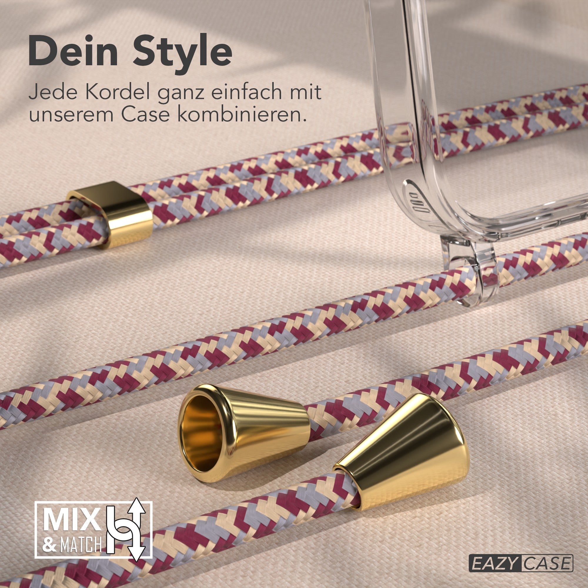 iPhone 17 Pro transparente Hülle + Kordel