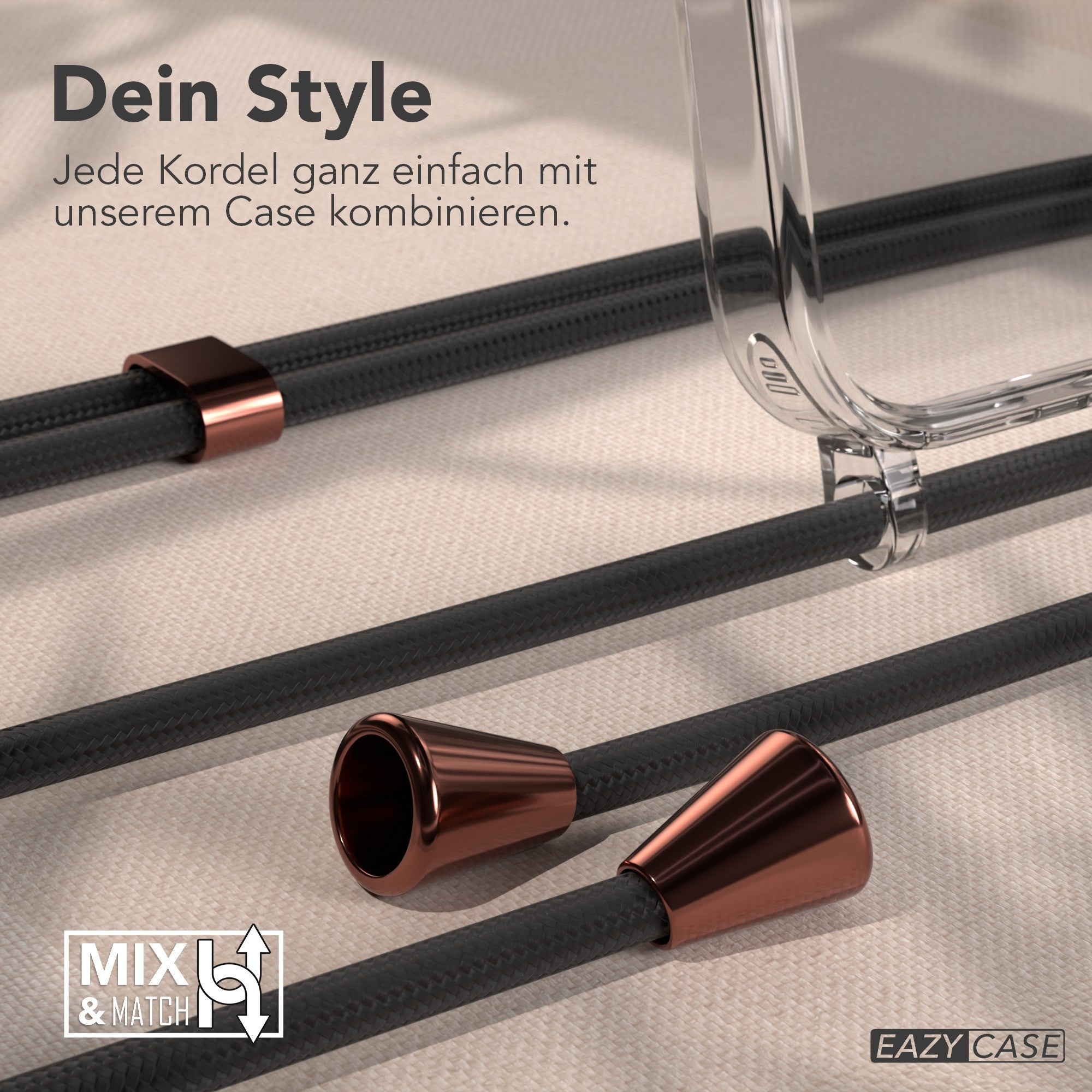 iPhone 17 Pro transparente Hülle + Kordel