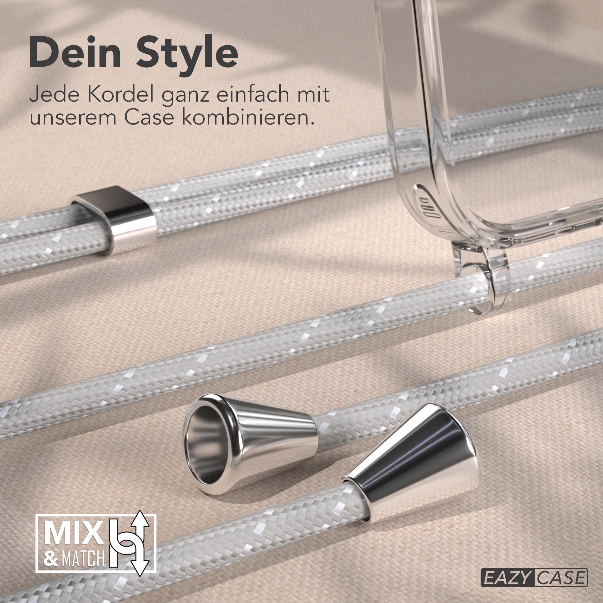 iPhone 17 Pro transparente Hülle + Kordel