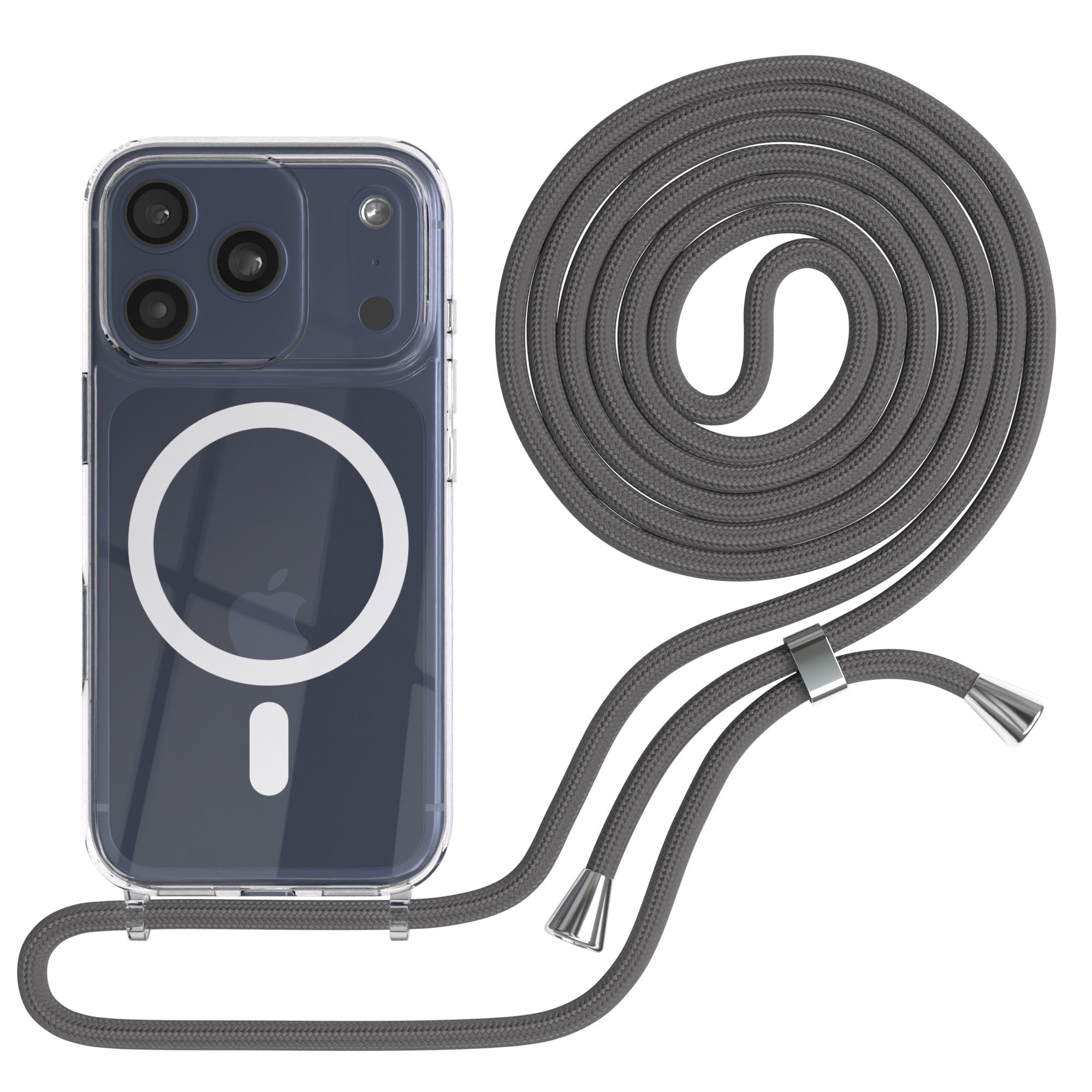 iPhone 17 Pro transparente Hülle + Kordel mit MagSafe