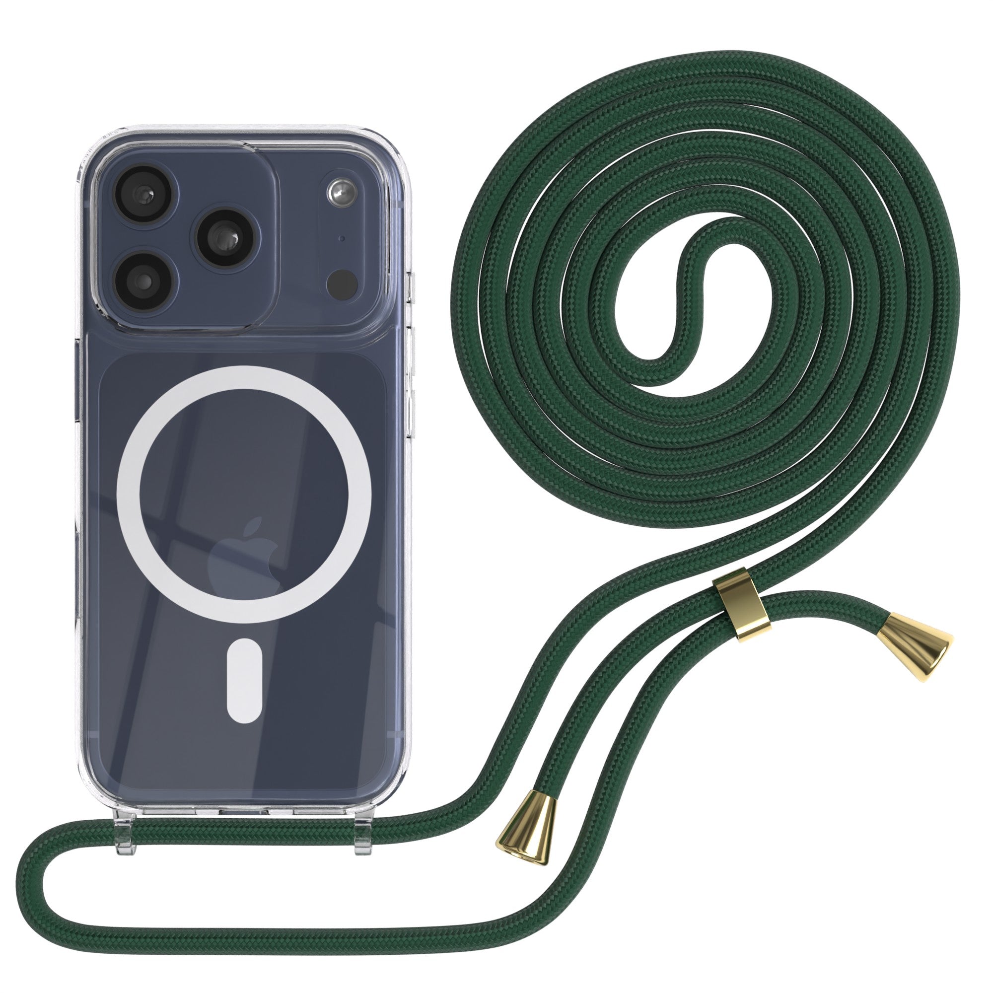 iPhone 17 Pro transparente Hülle + Kordel mit MagSafe