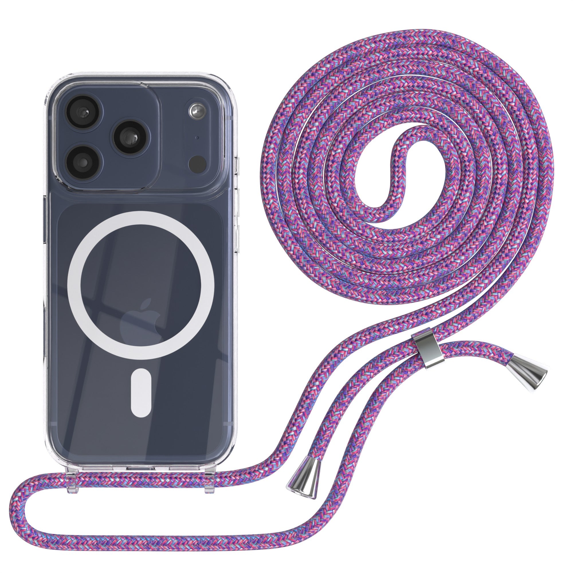 iPhone 17 Pro transparente Hülle + Kordel mit MagSafe