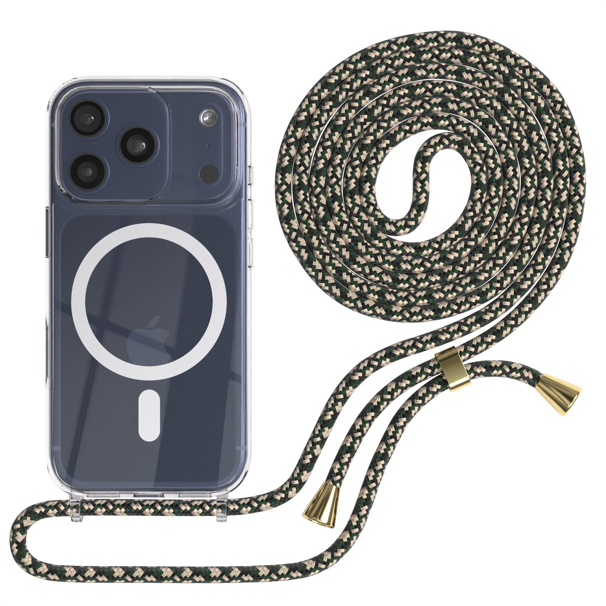 iPhone 17 Pro transparente Hülle + Kordel mit MagSafe