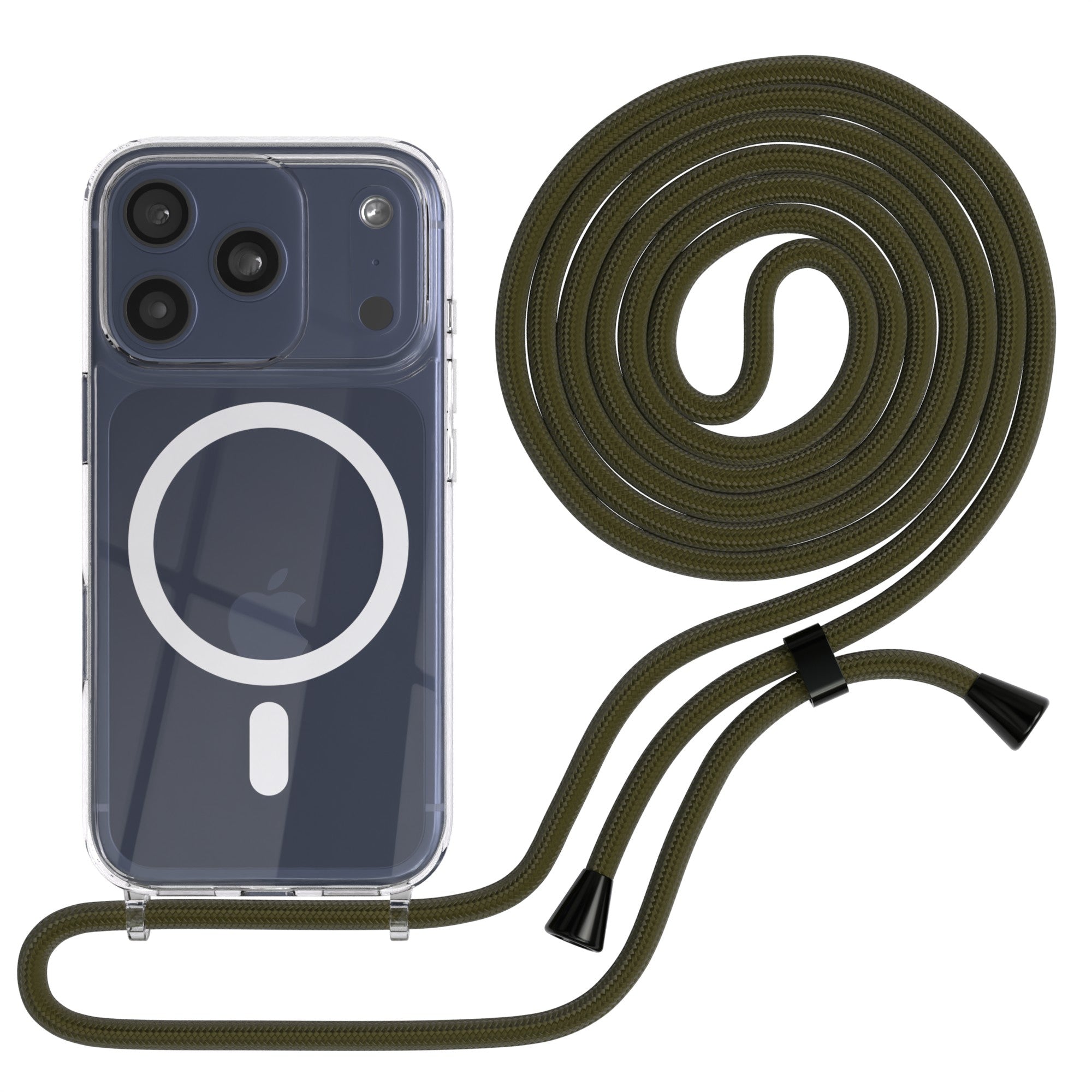 iPhone 17 Pro transparente Hülle + Kordel mit MagSafe