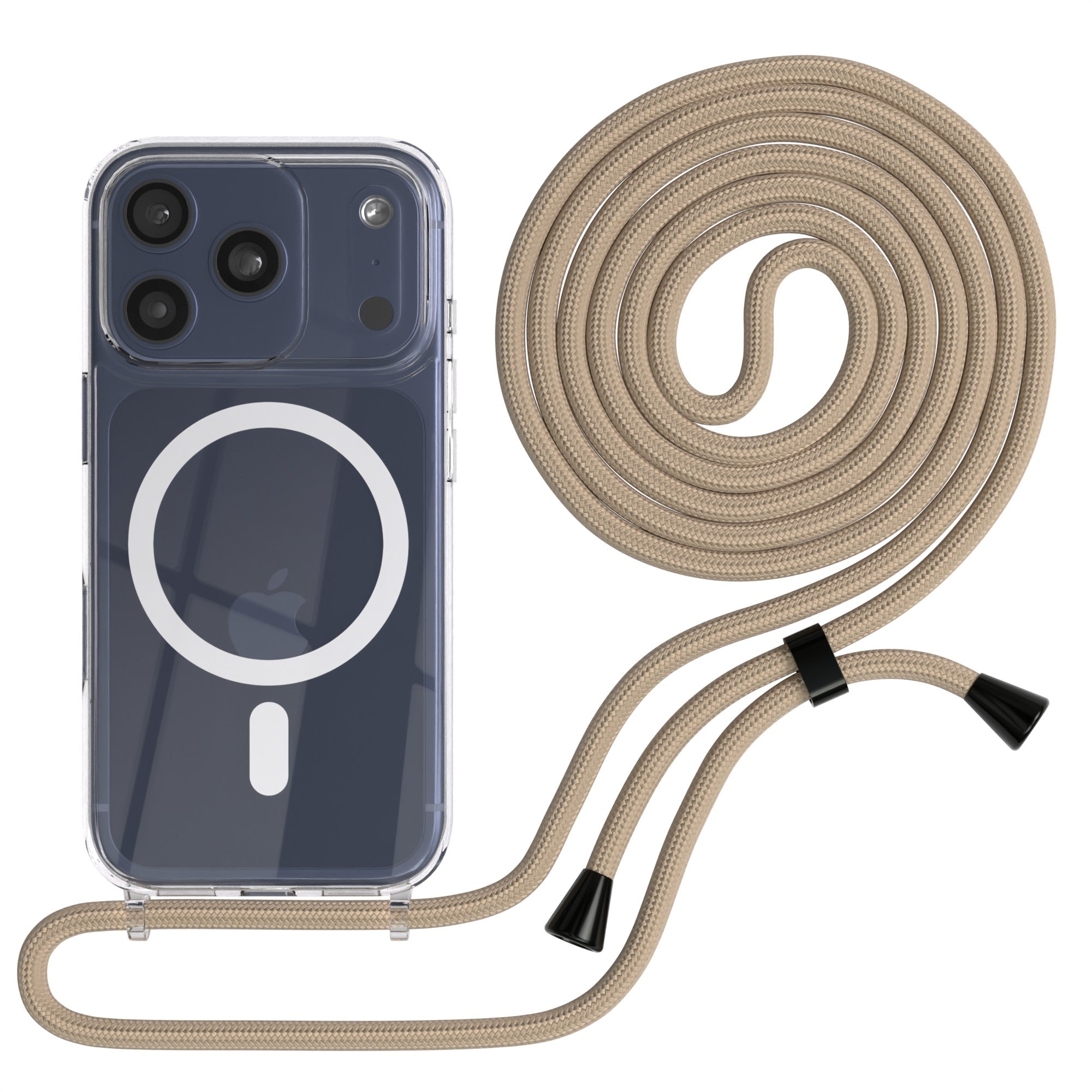 iPhone 17 Pro transparente Hülle + Kordel mit MagSafe