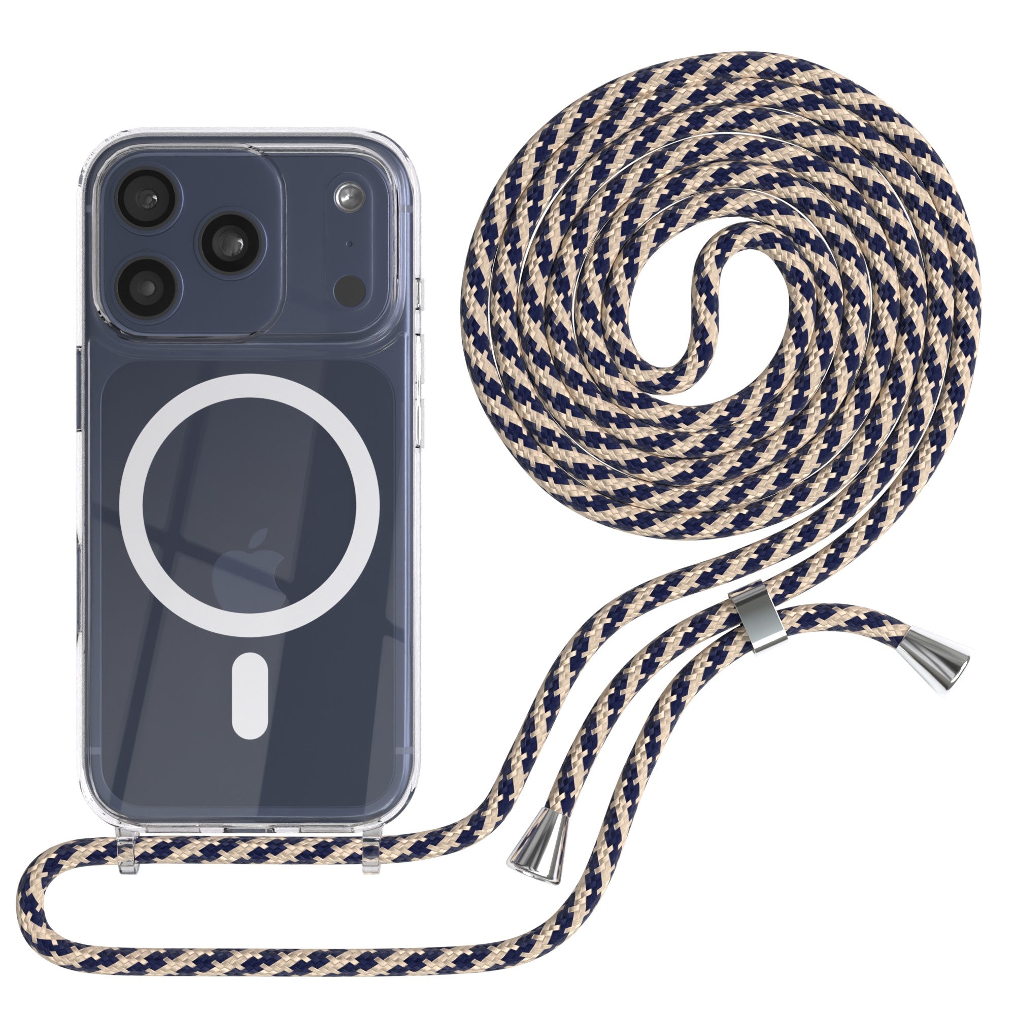 iPhone 17 Pro transparente Hülle + Kordel mit MagSafe