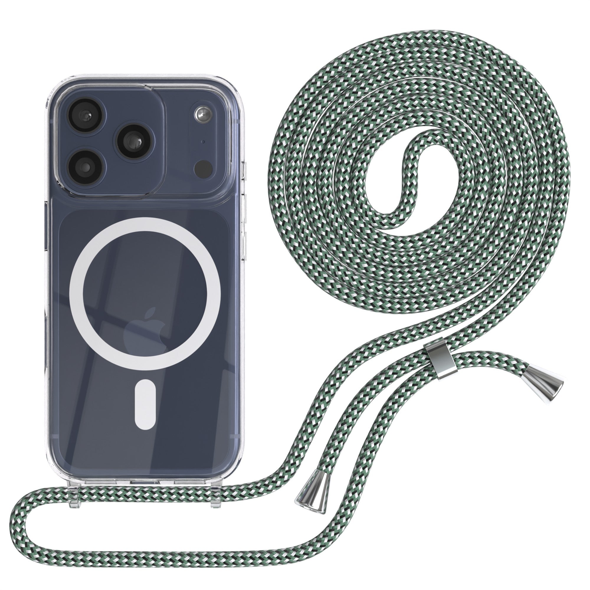 iPhone 17 Pro transparente Hülle + Kordel mit MagSafe