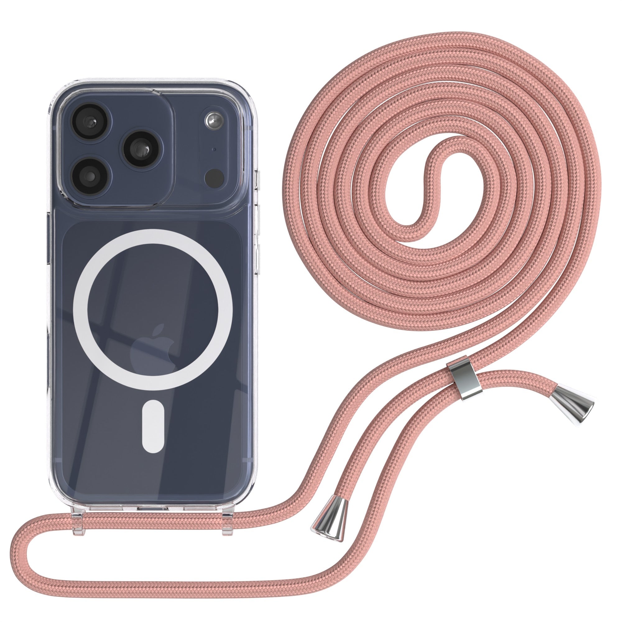 iPhone 17 Pro transparente Hülle + Kordel mit MagSafe