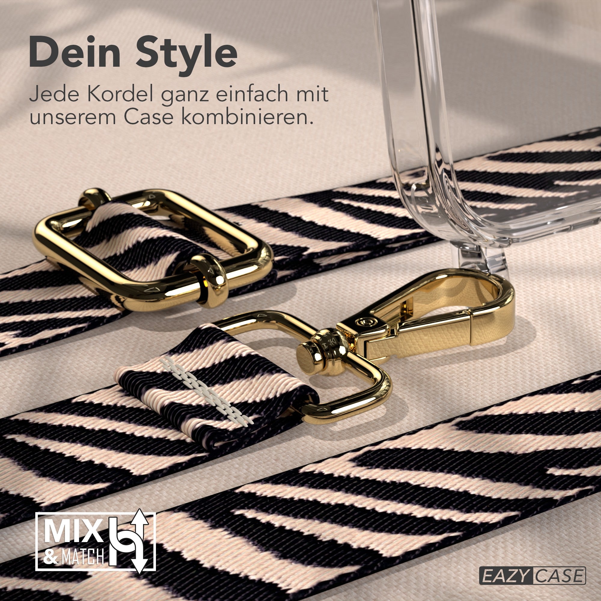 iPhone 17 Pro MagSafe Handykette mit verstellbarem Boho Band EAZY CASE