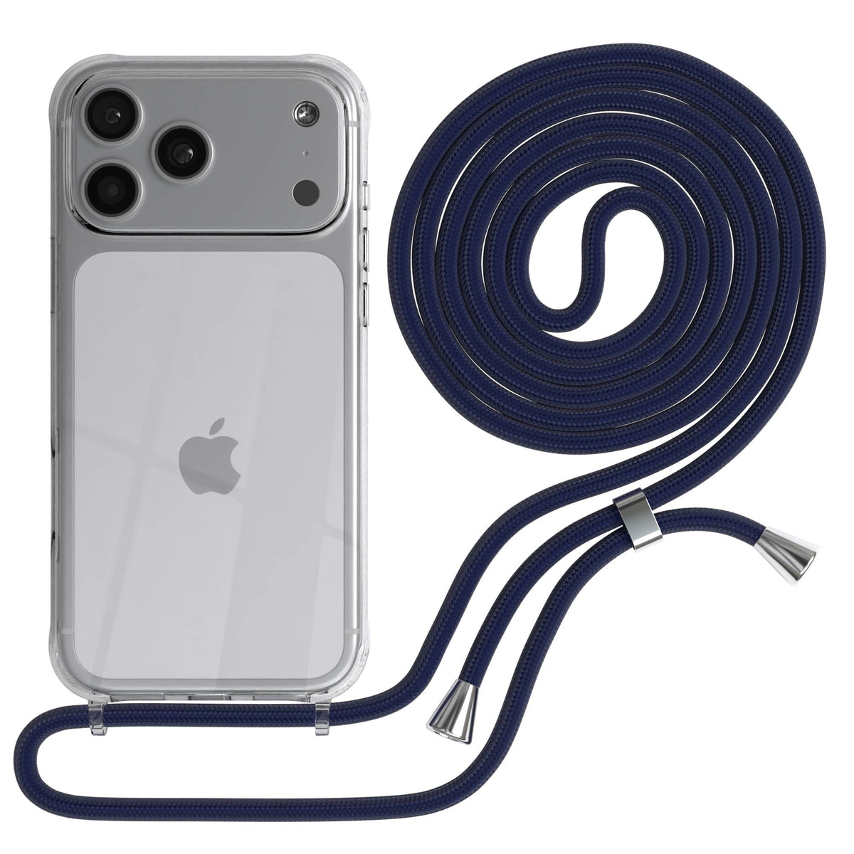 iPhone 17 Pro Max transparente Handykette mit verstellbarer Kordel TPU Hülle
