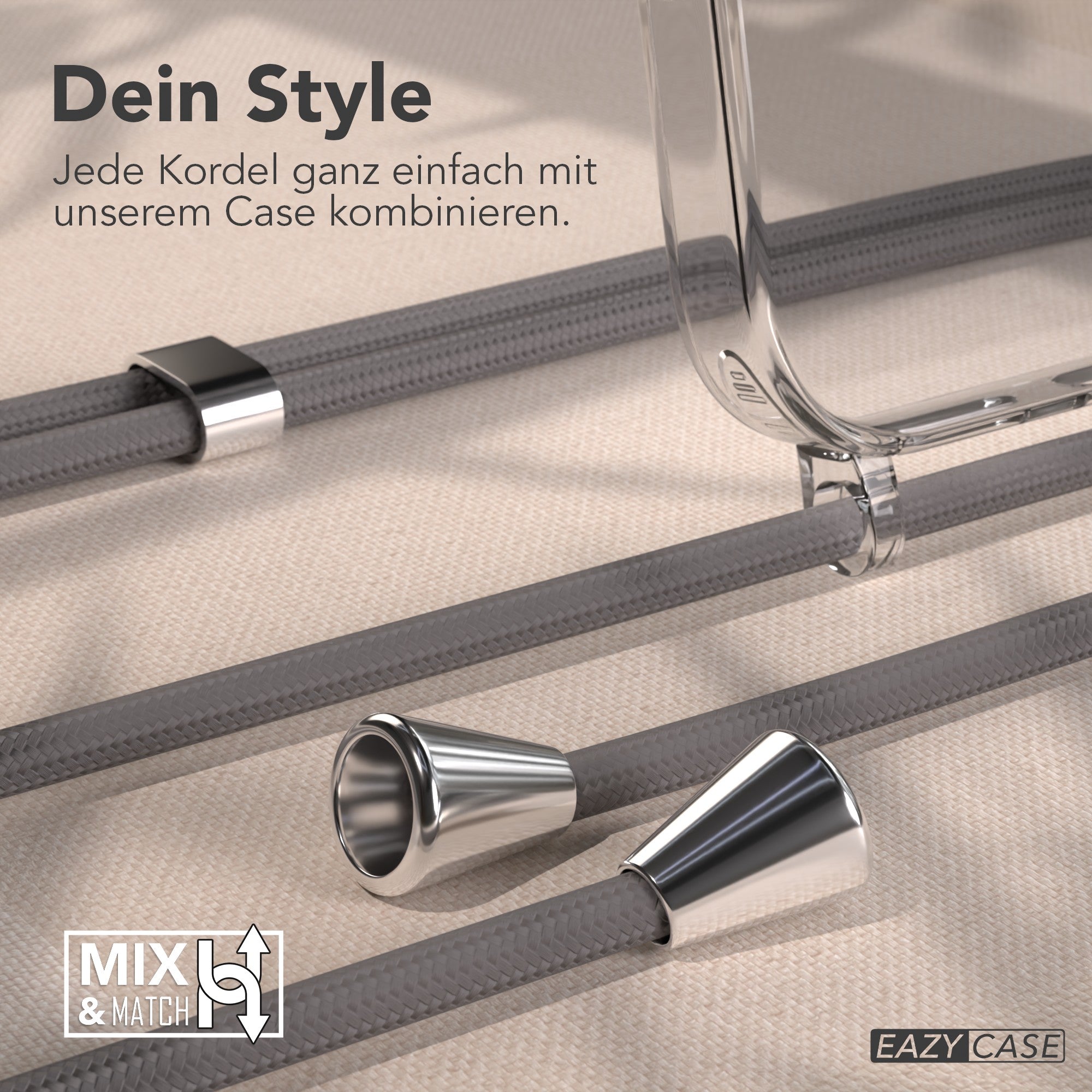 iPhone 17 Pro Max transparente Hülle + Kordel