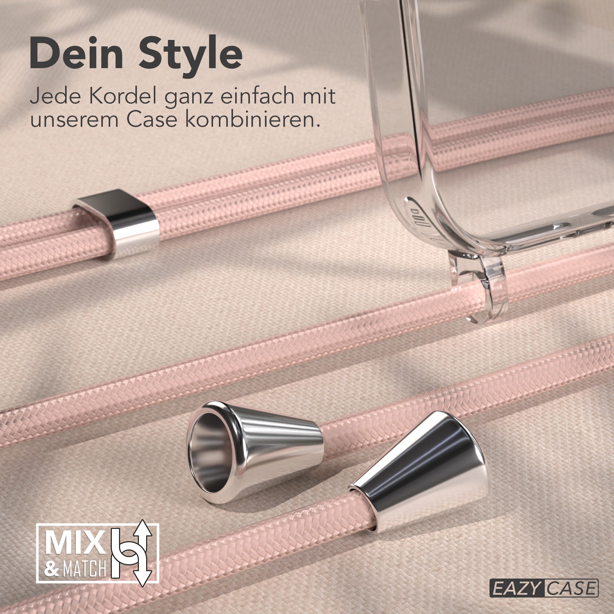 iPhone 17 Pro Max transparente Hülle + Kordel