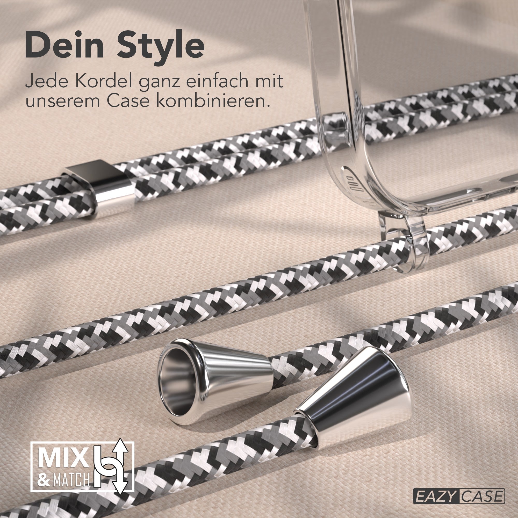 iPhone 17 Pro Max transparente Hülle + Kordel