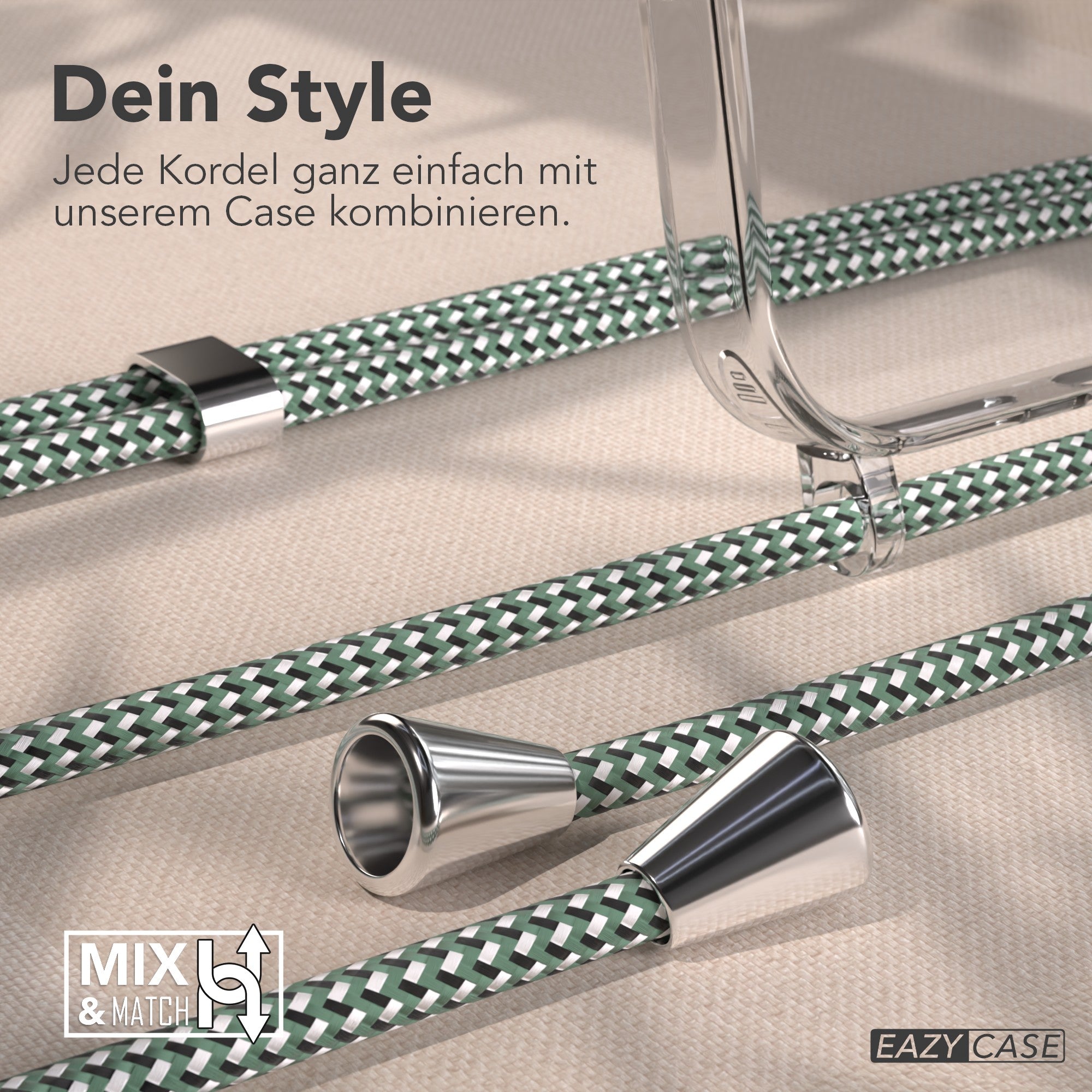 iPhone 17 Pro Max transparente Hülle + Kordel