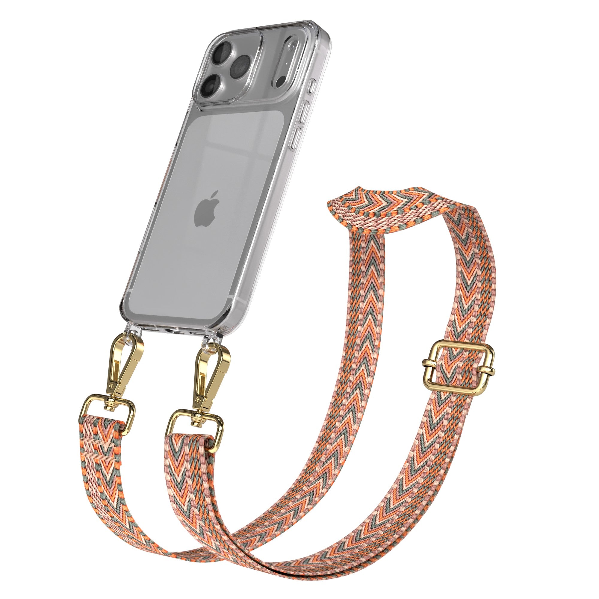 iPhone 17 Pro Max Handykette mit verstellbarem Boho Trageriemen von EAZY CASE