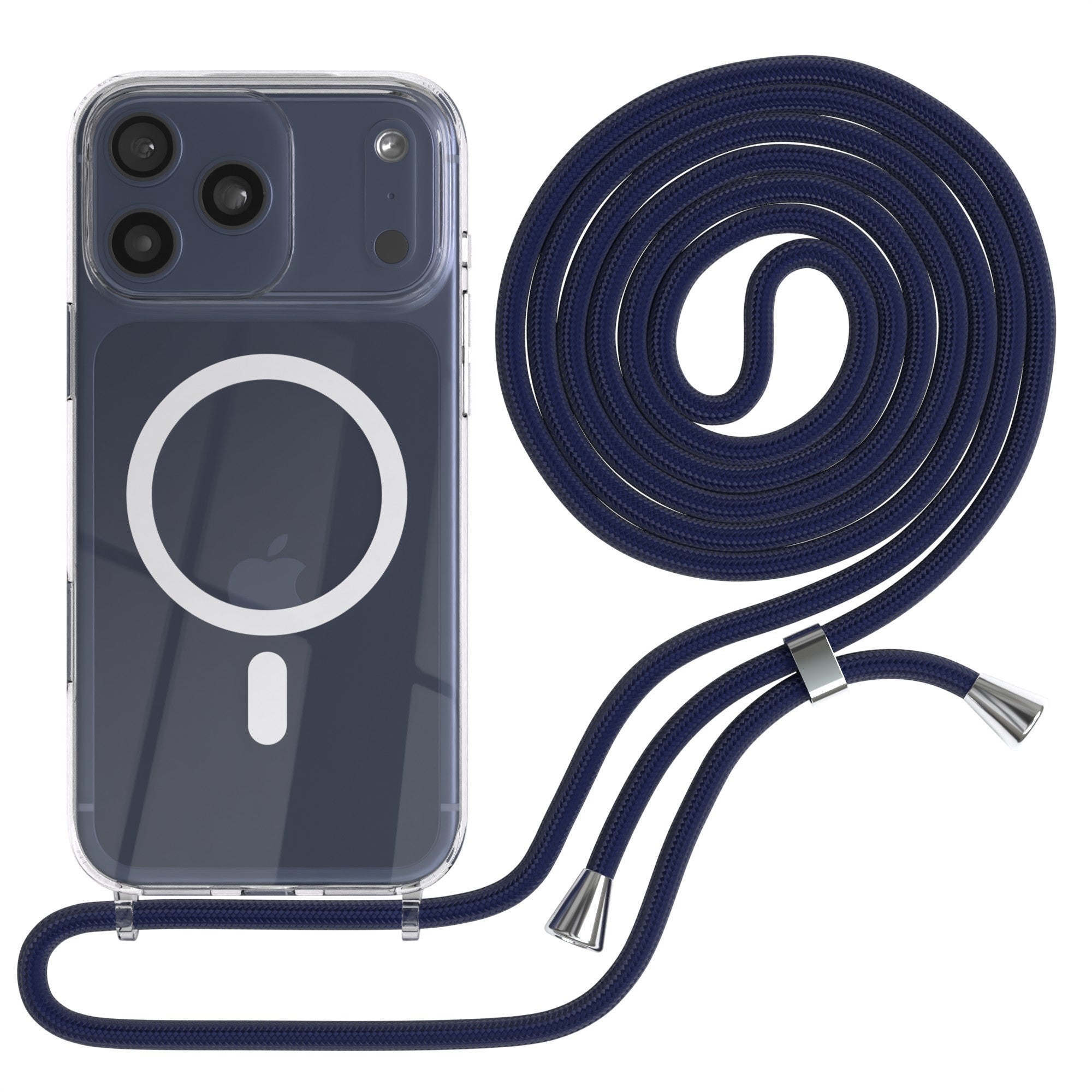 iPhone 17 Pro Max transparente Hülle + Kordel mit MagSafe