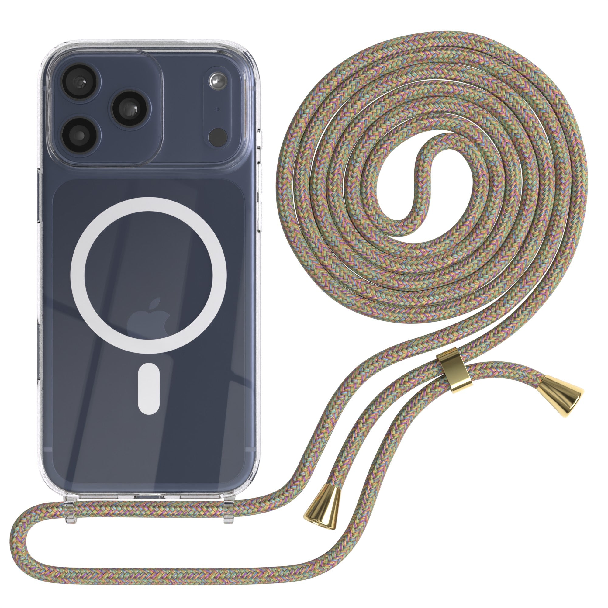 iPhone 17 Pro Max transparente Hülle + Kordel mit MagSafe