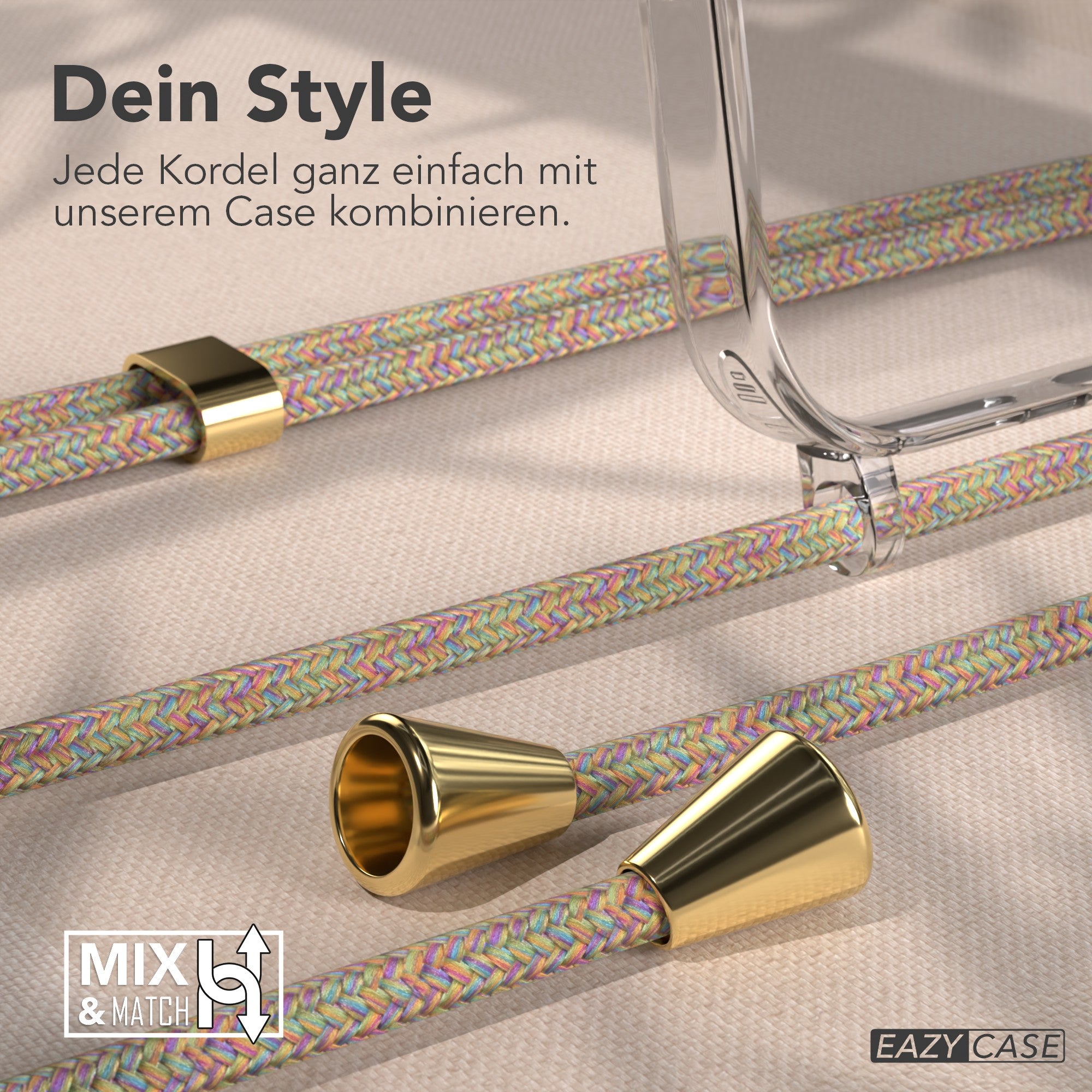 iPhone 17 Pro Max transparente Hülle + Kordel mit MagSafe