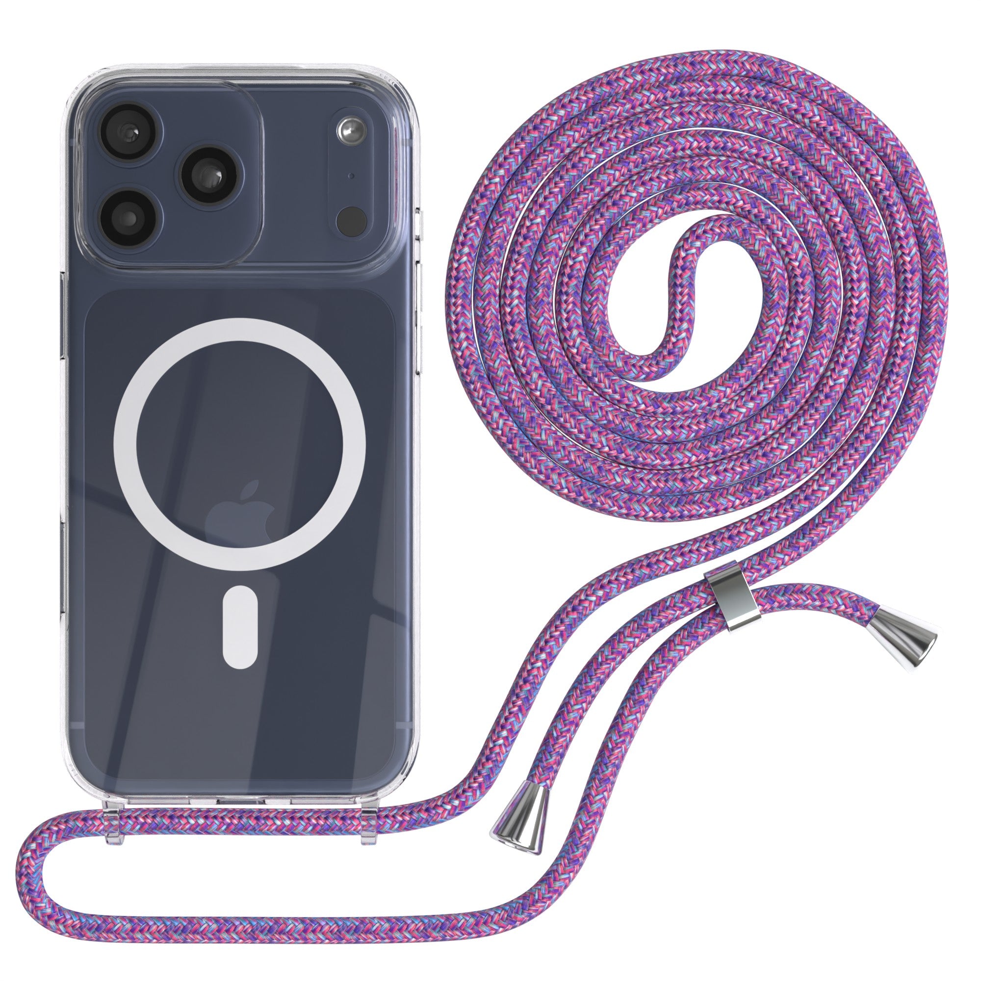 iPhone 17 Pro Max transparente Hülle + Kordel mit MagSafe