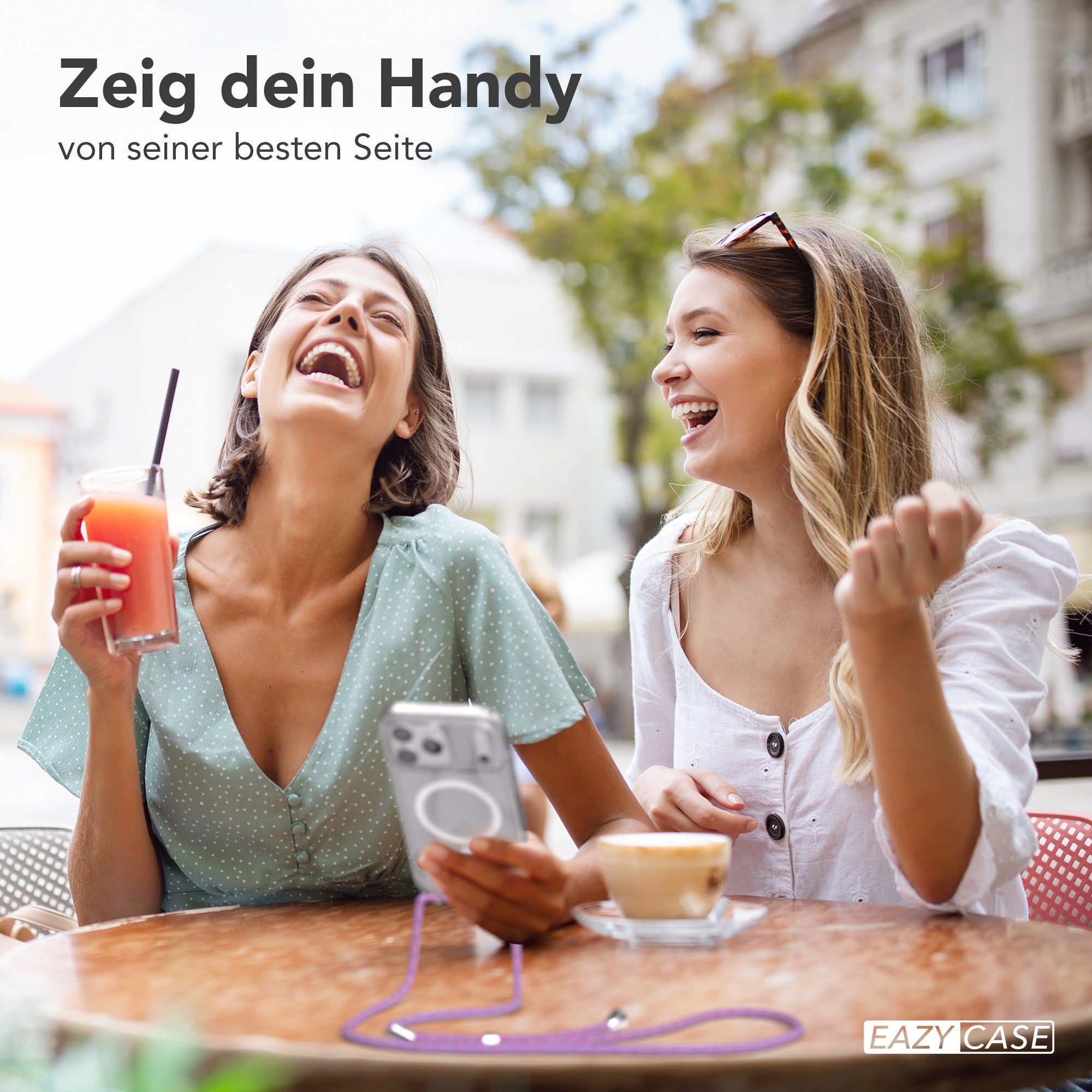 iPhone 17 Pro Max transparente Hülle + Kordel mit MagSafe