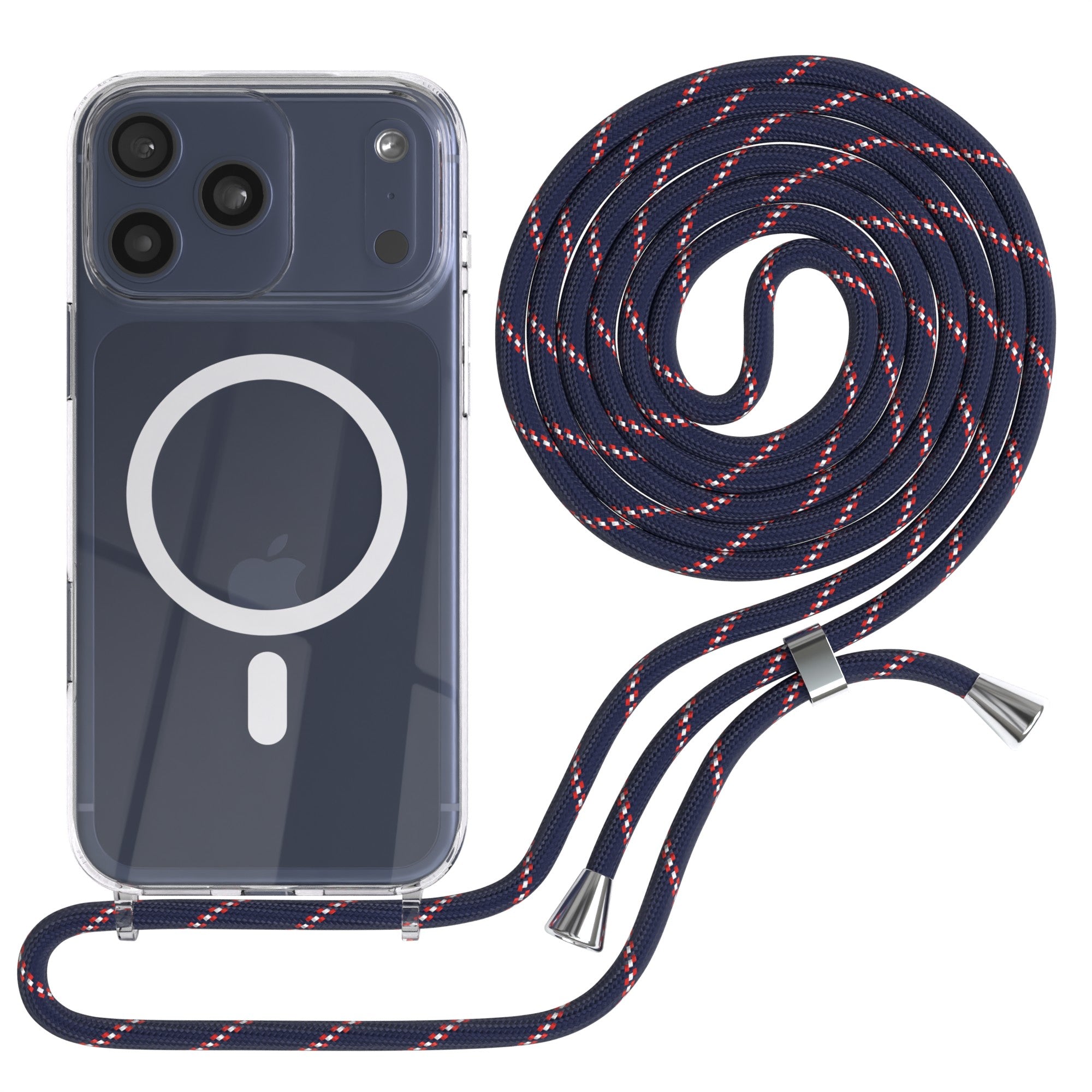 iPhone 17 Pro Max transparente Hülle + Kordel mit MagSafe