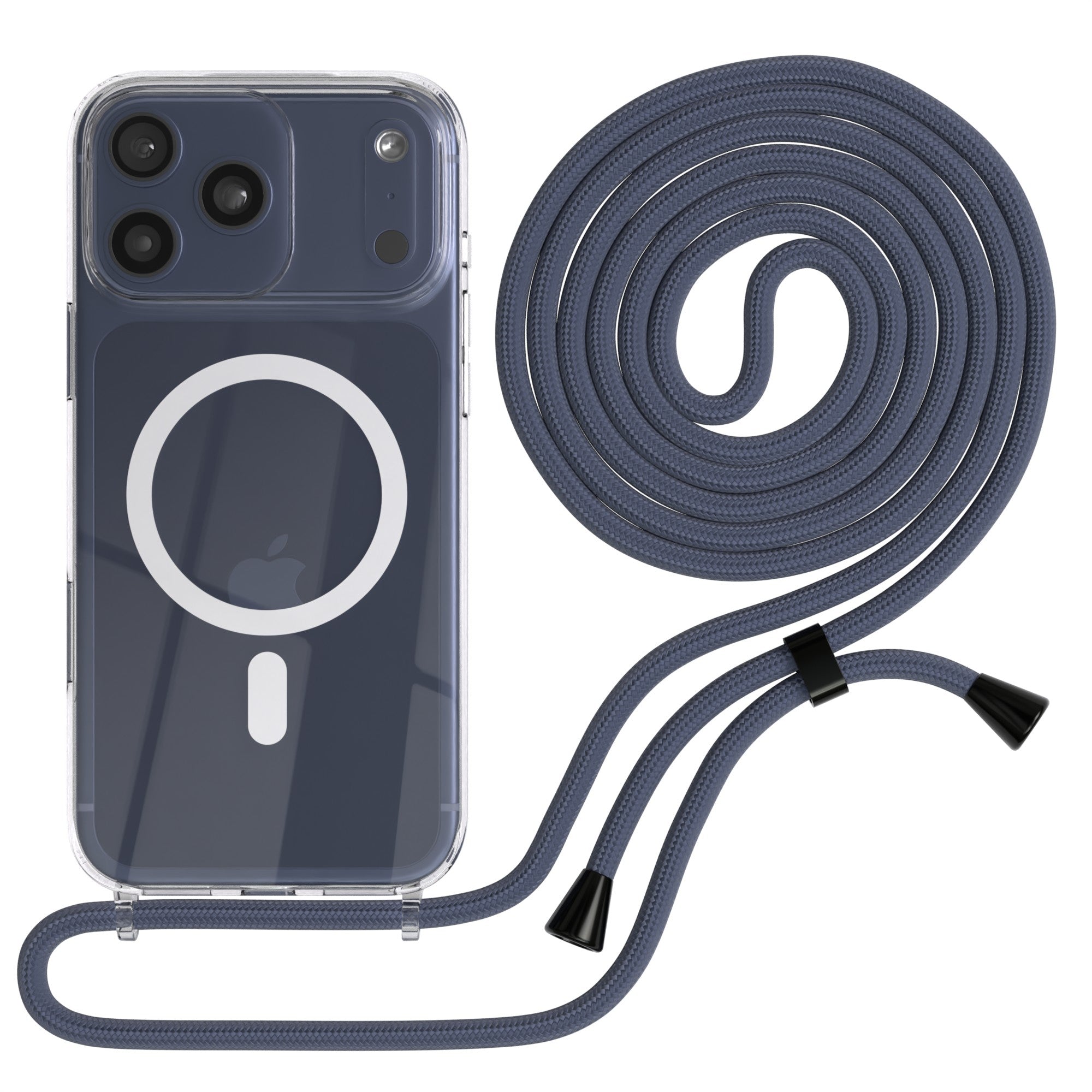 iPhone 17 Pro Max transparente Hülle + Kordel mit MagSafe