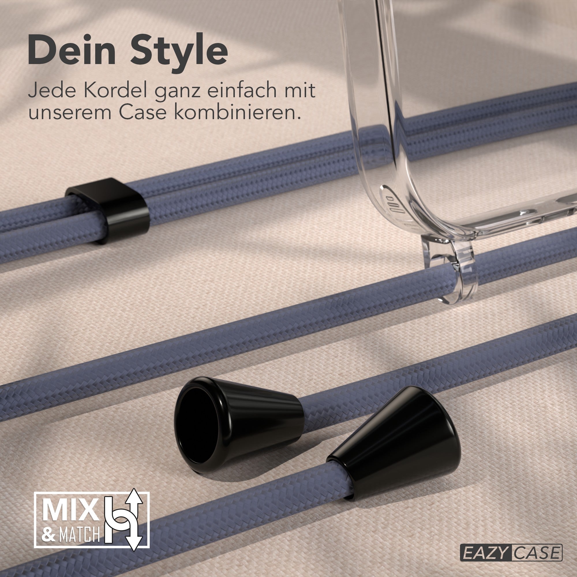 iPhone 17 Pro Max transparente Hülle + Kordel mit MagSafe