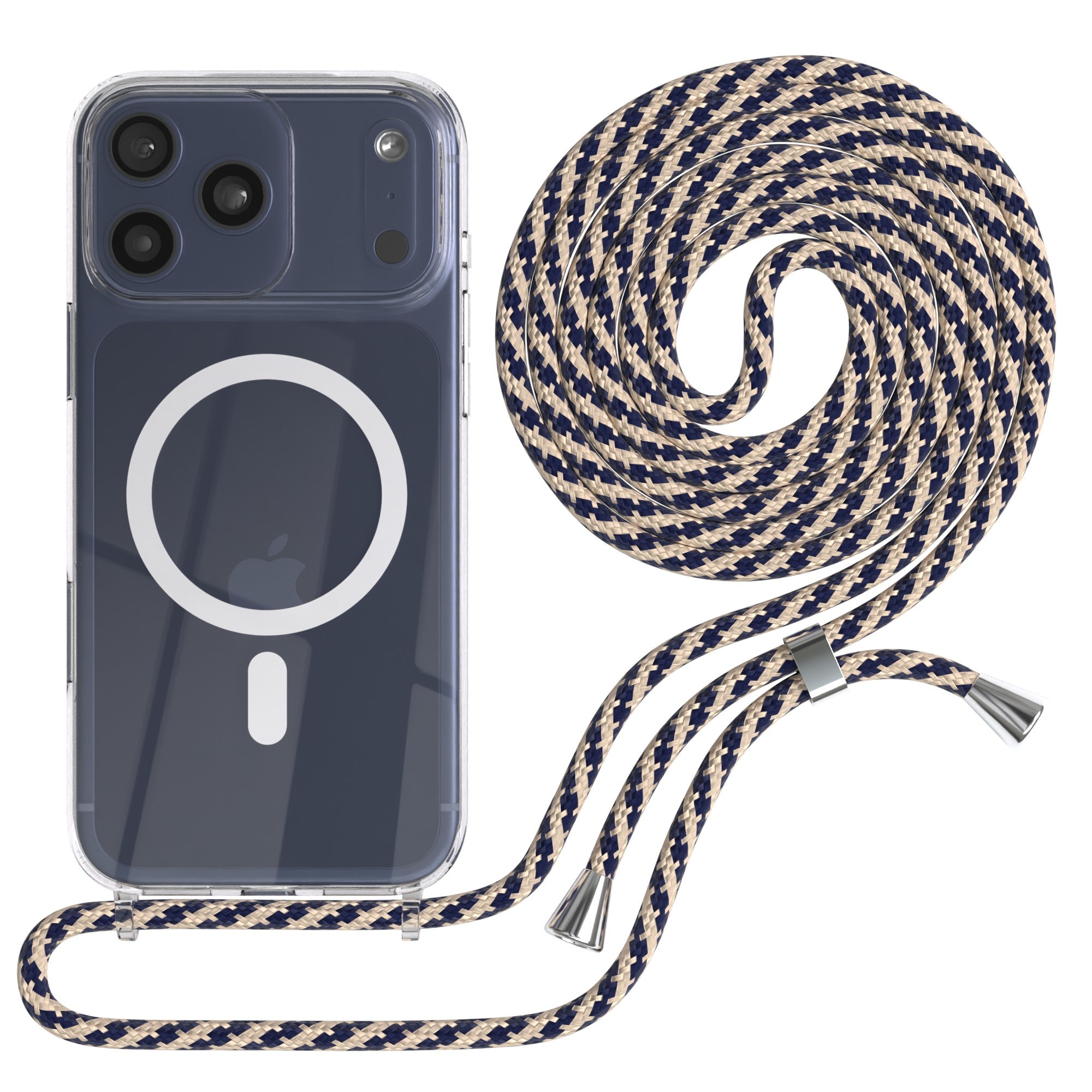 iPhone 17 Pro Max transparente Hülle + Kordel mit MagSafe