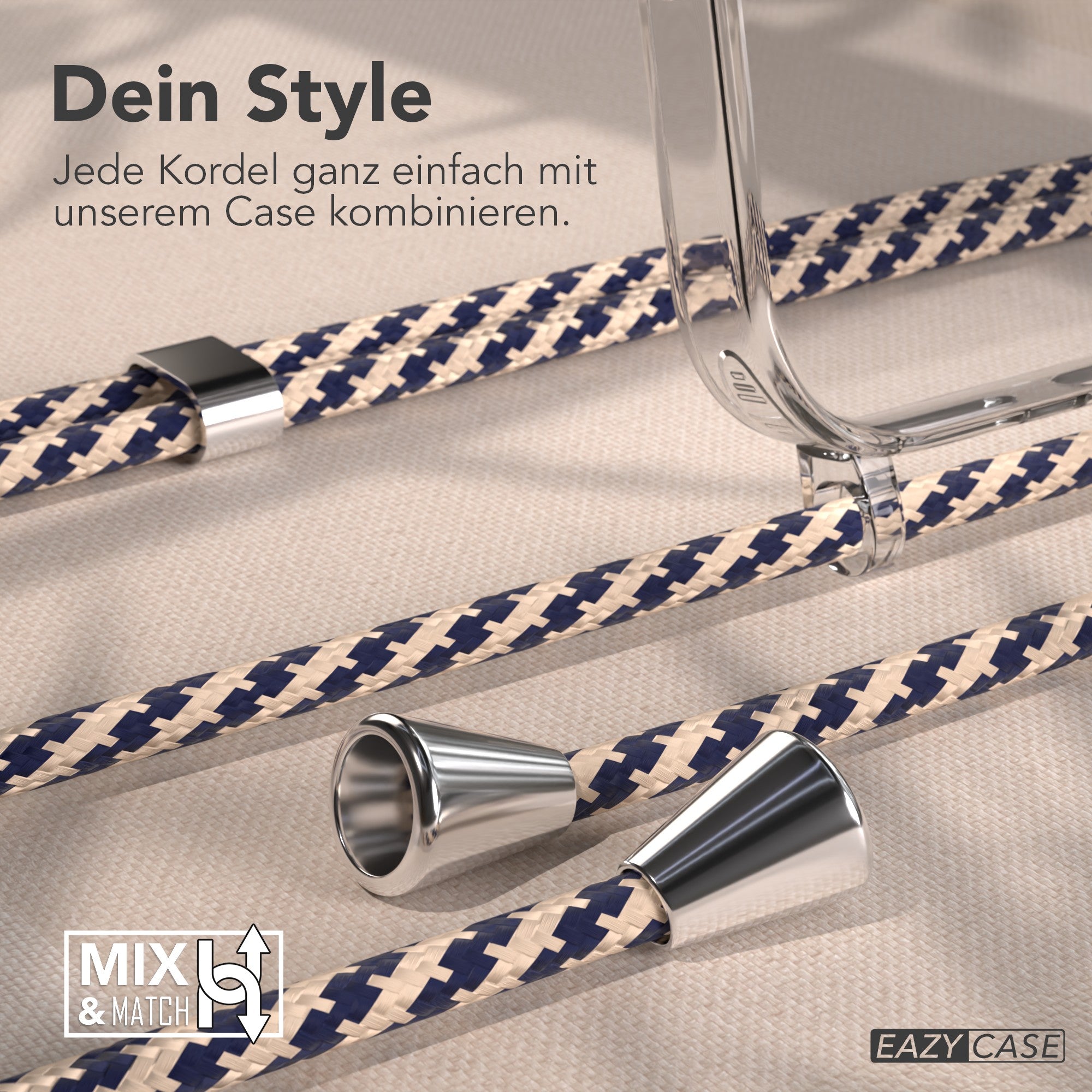 iPhone 17 Pro Max transparente Hülle + Kordel mit MagSafe