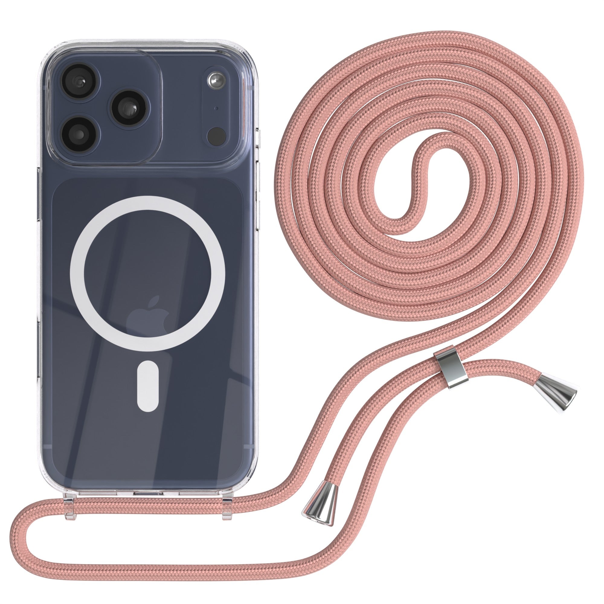 iPhone 17 Pro Max transparente Hülle + Kordel mit MagSafe