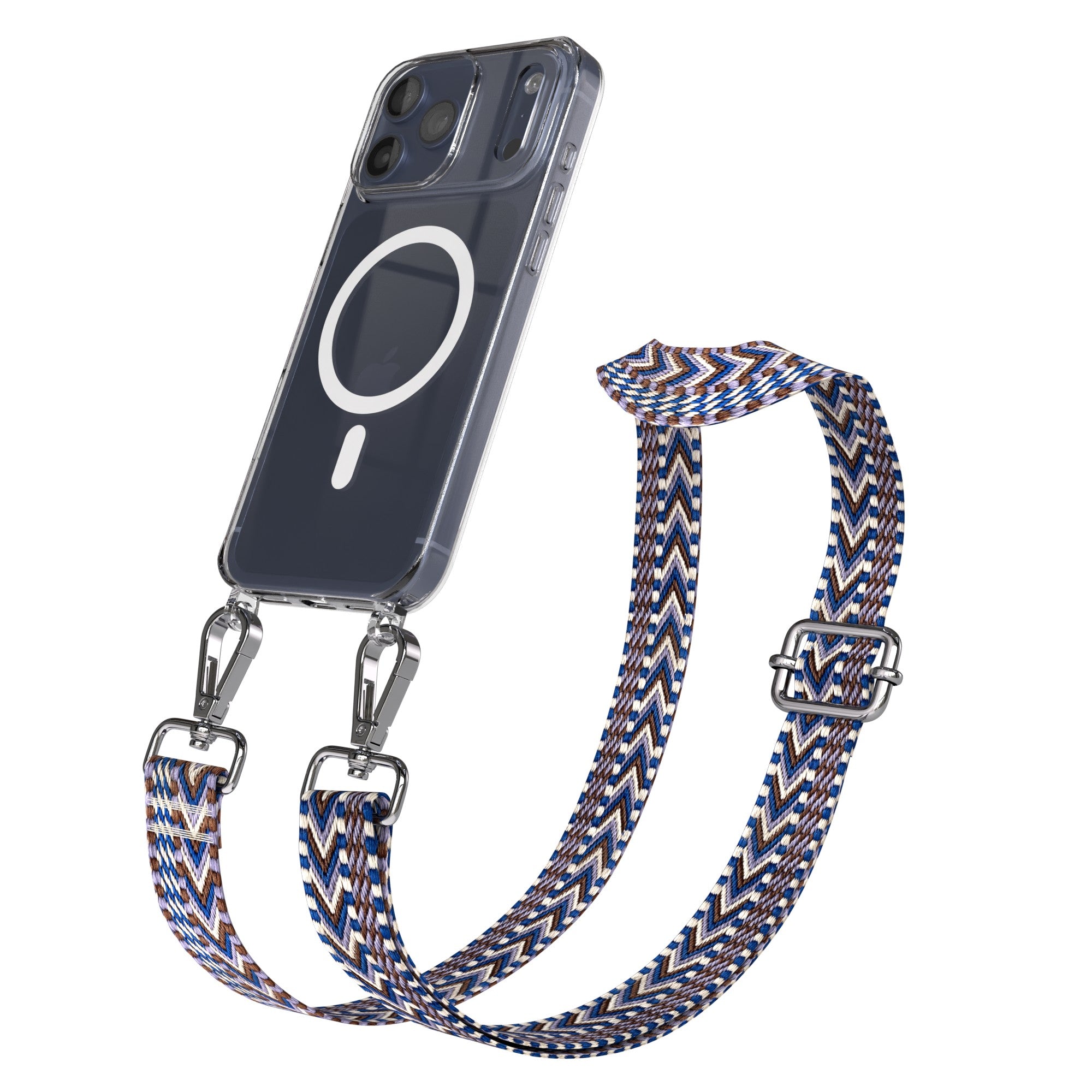iPhone 17 Pro Max MagSafe Hülle mit verstellbarer Boho Handykette