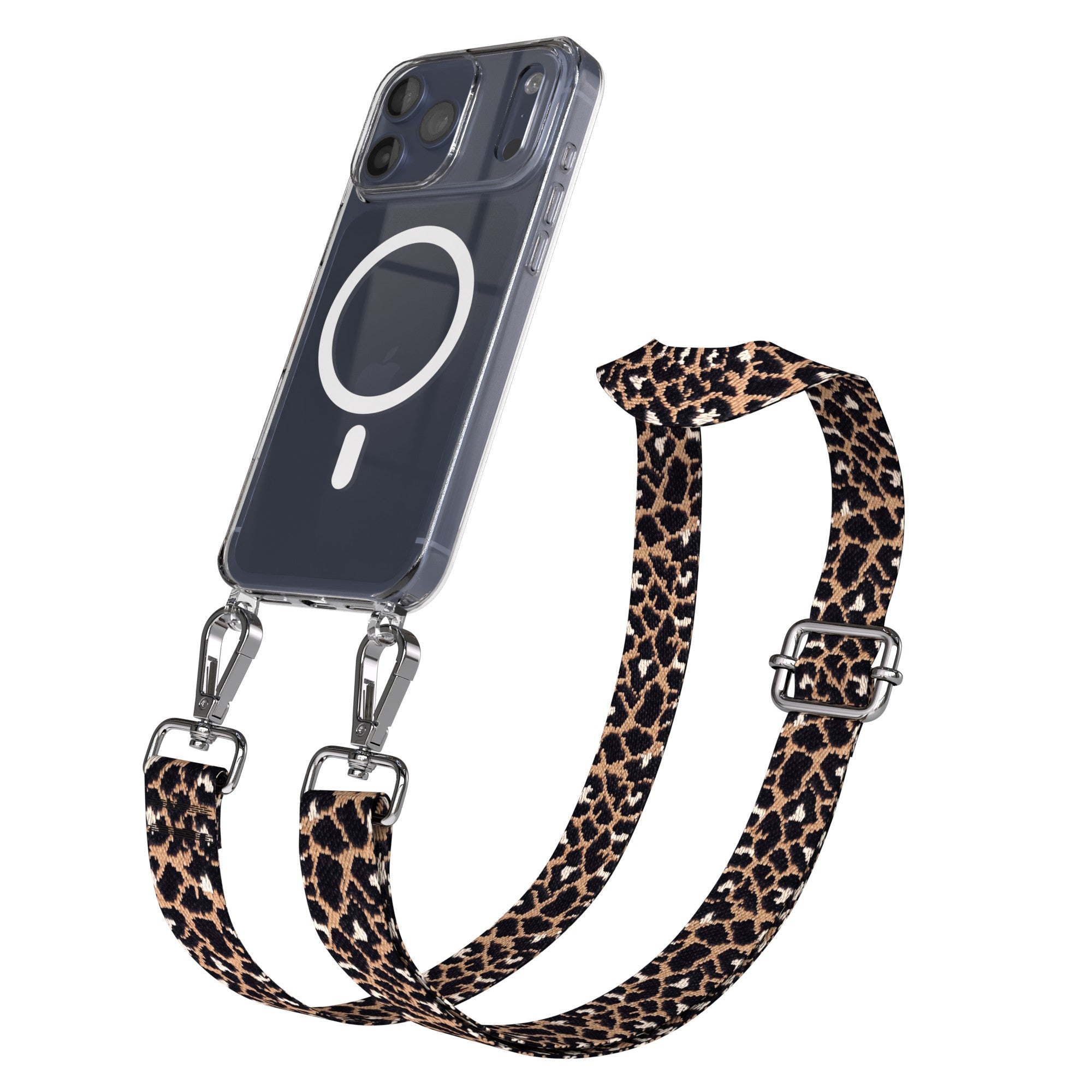 iPhone 17 Pro Max MagSafe Hülle mit verstellbarer Boho Handykette