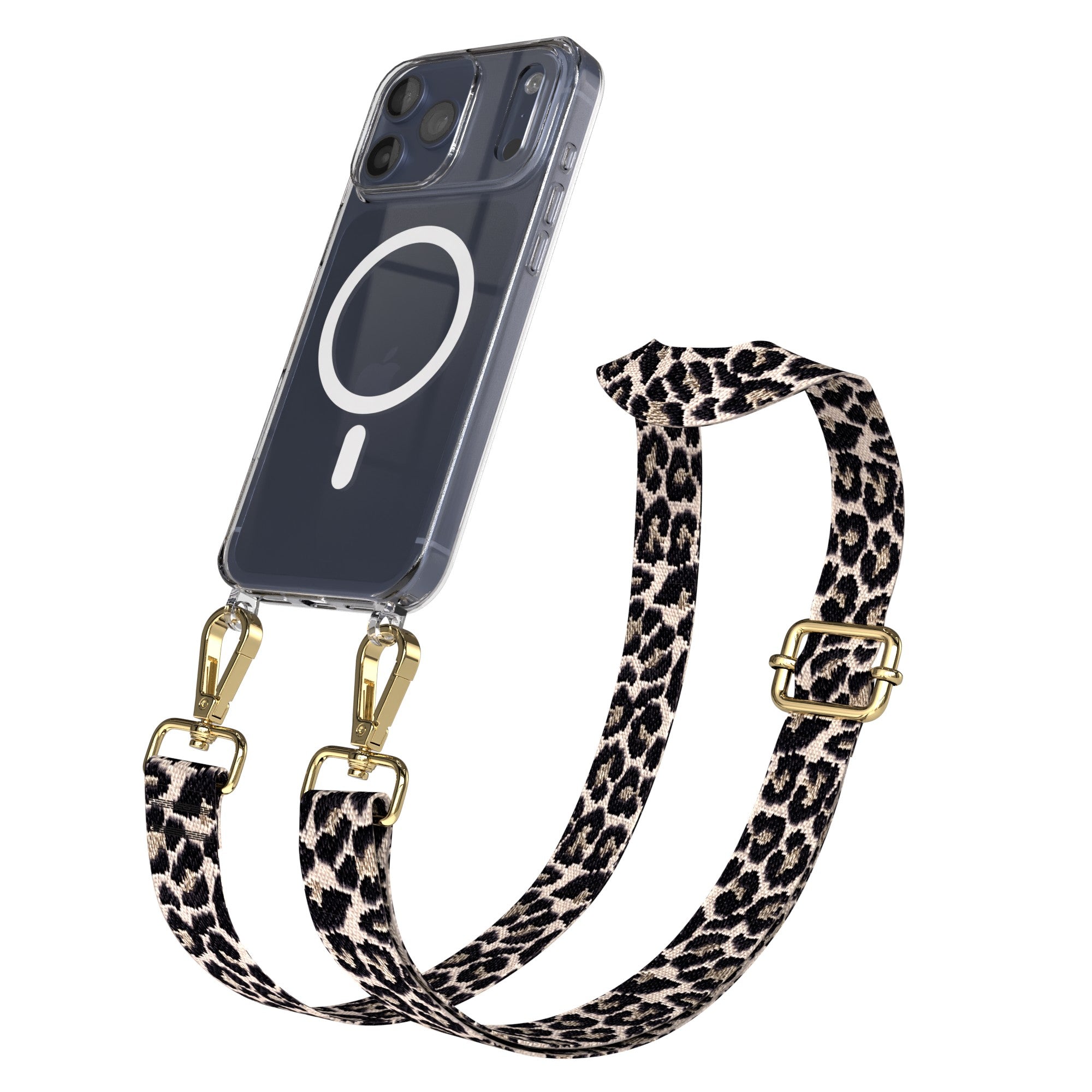 iPhone 17 Pro Max MagSafe Hülle mit verstellbarer Boho Handykette