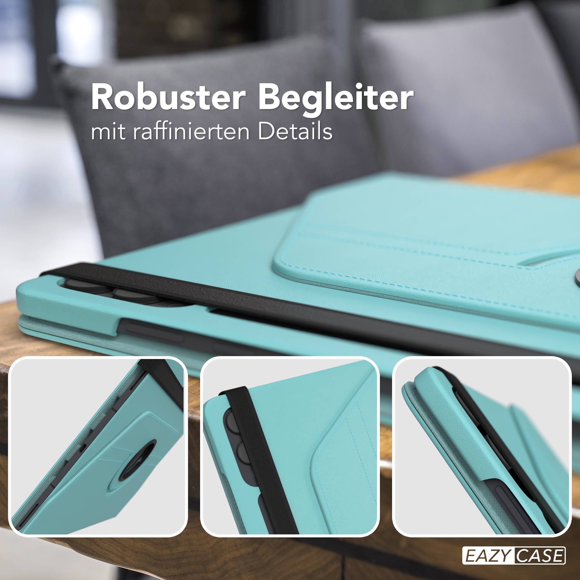 Samsung Galaxy Tab S11 Ultra drehbare Tablethülle 360 Grad Rotation Ständerfunktion