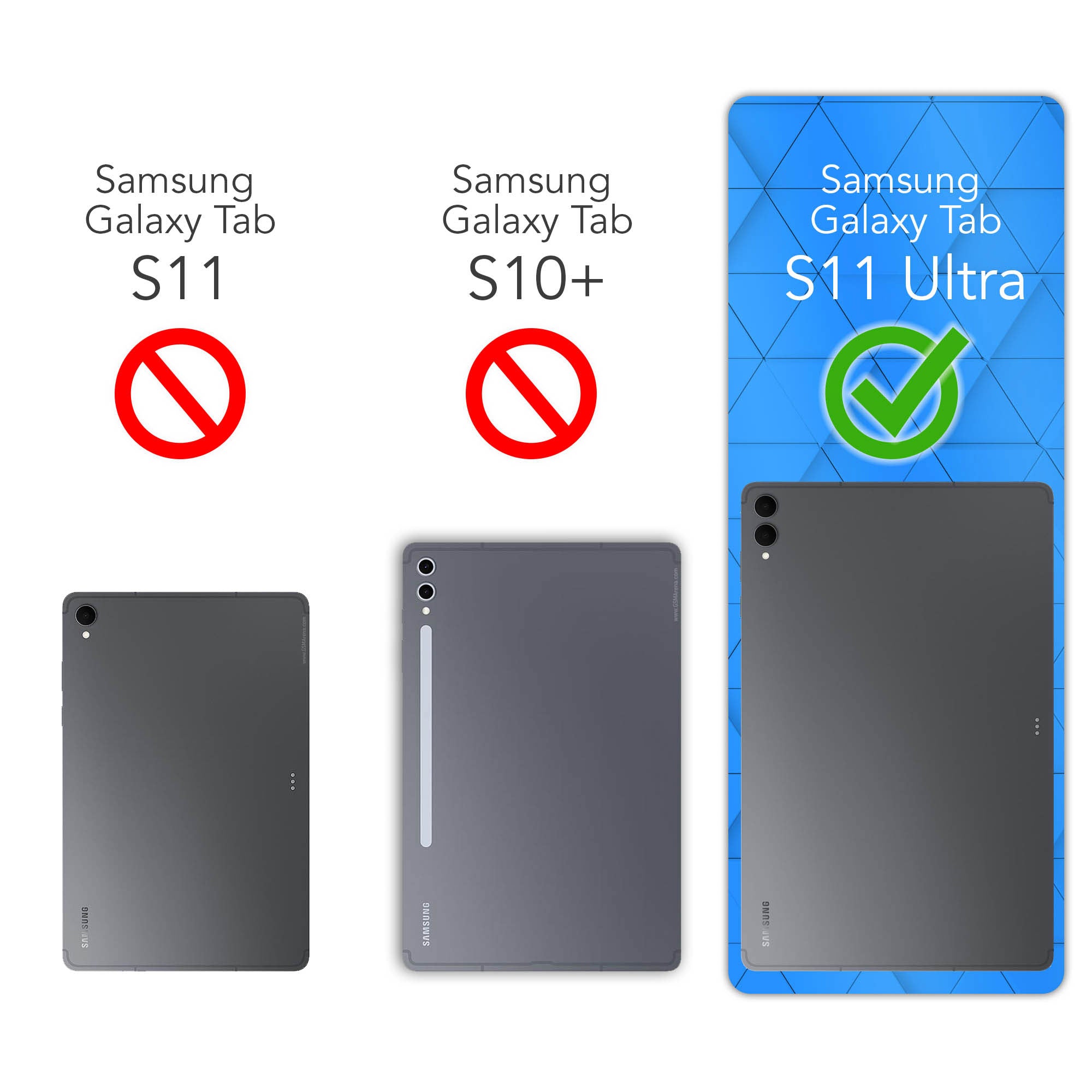 Samsung Galaxy Tab S11 Ultra Schutzfolie aus gehärtetem Glas