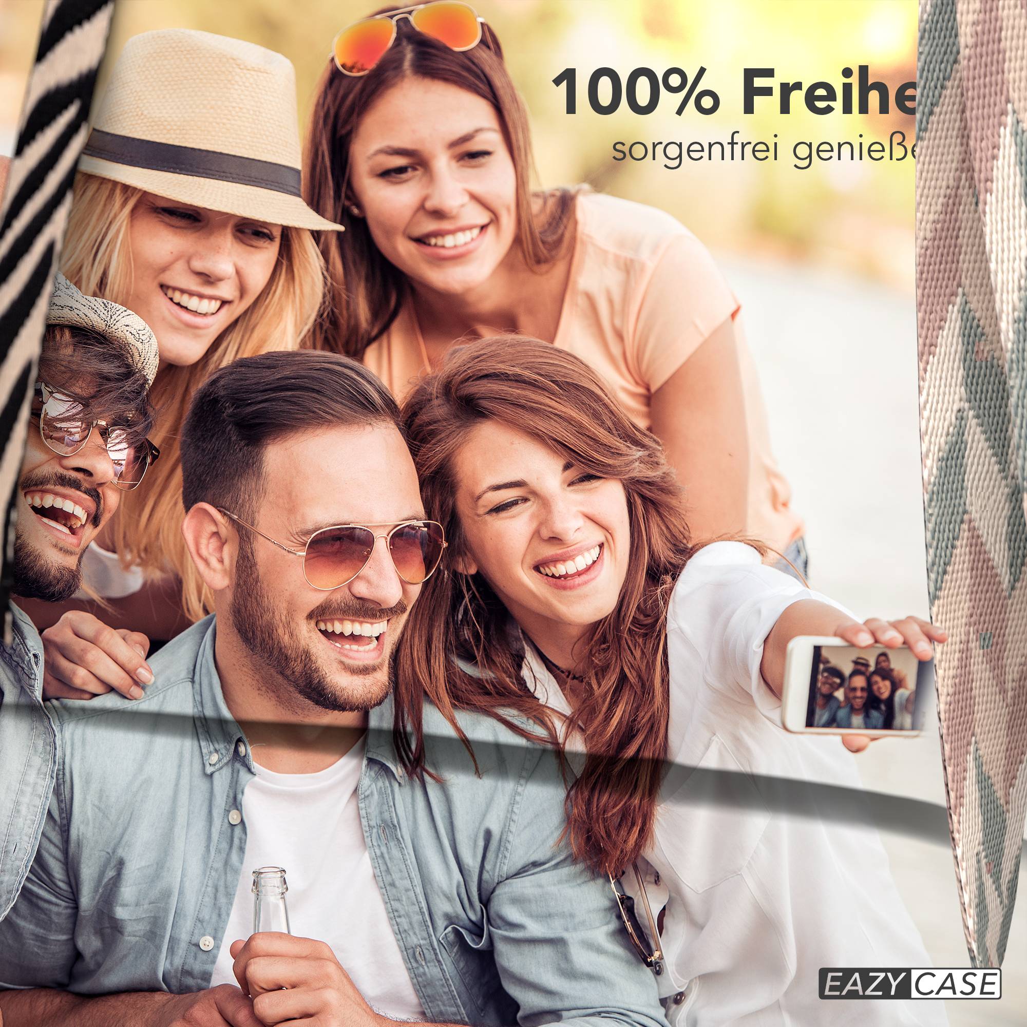 iPhone 16e Handykette mit verstellbarem Boho Band von EAZY CASE