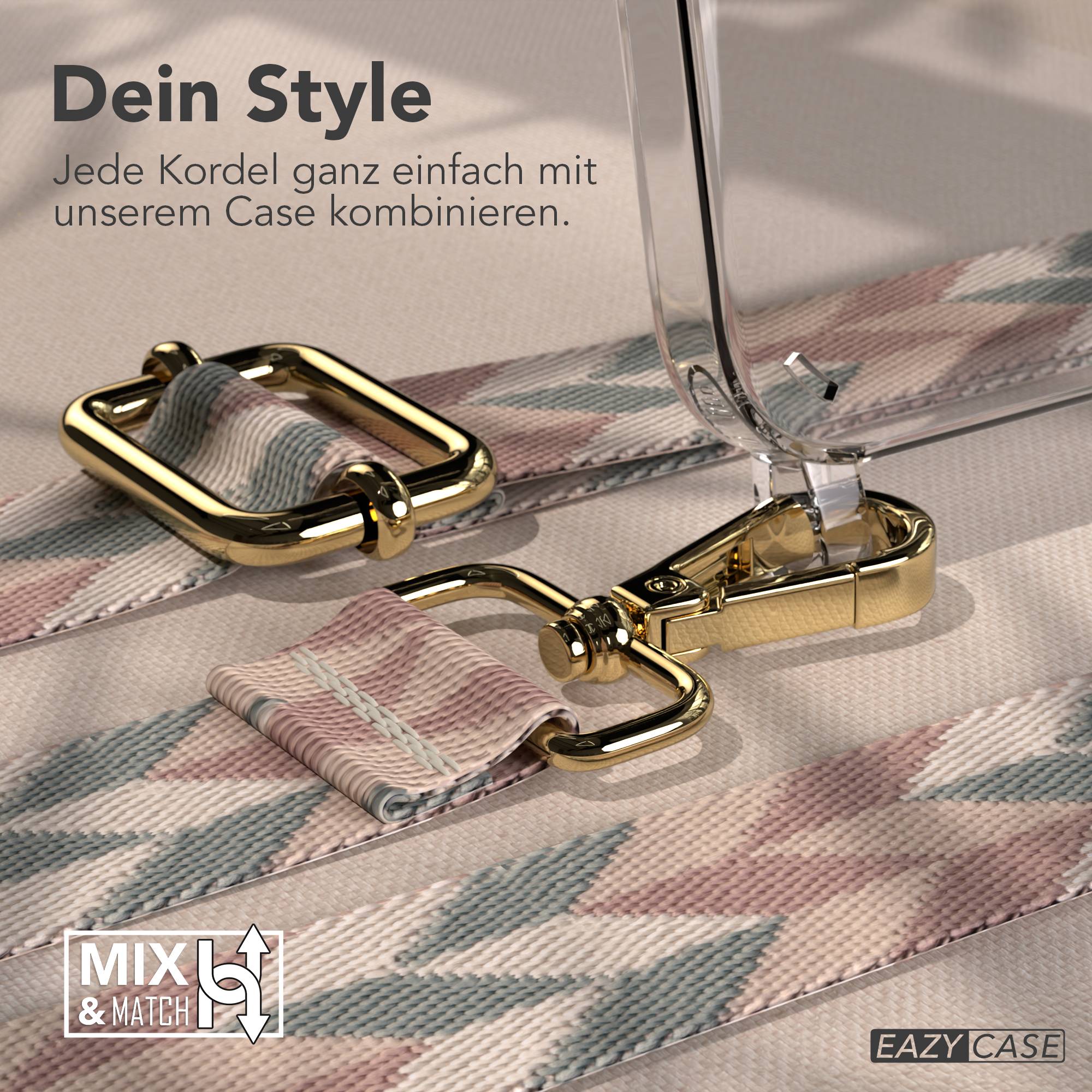 iPhone 16e Handykette mit verstellbarem Boho Band von EAZY CASE