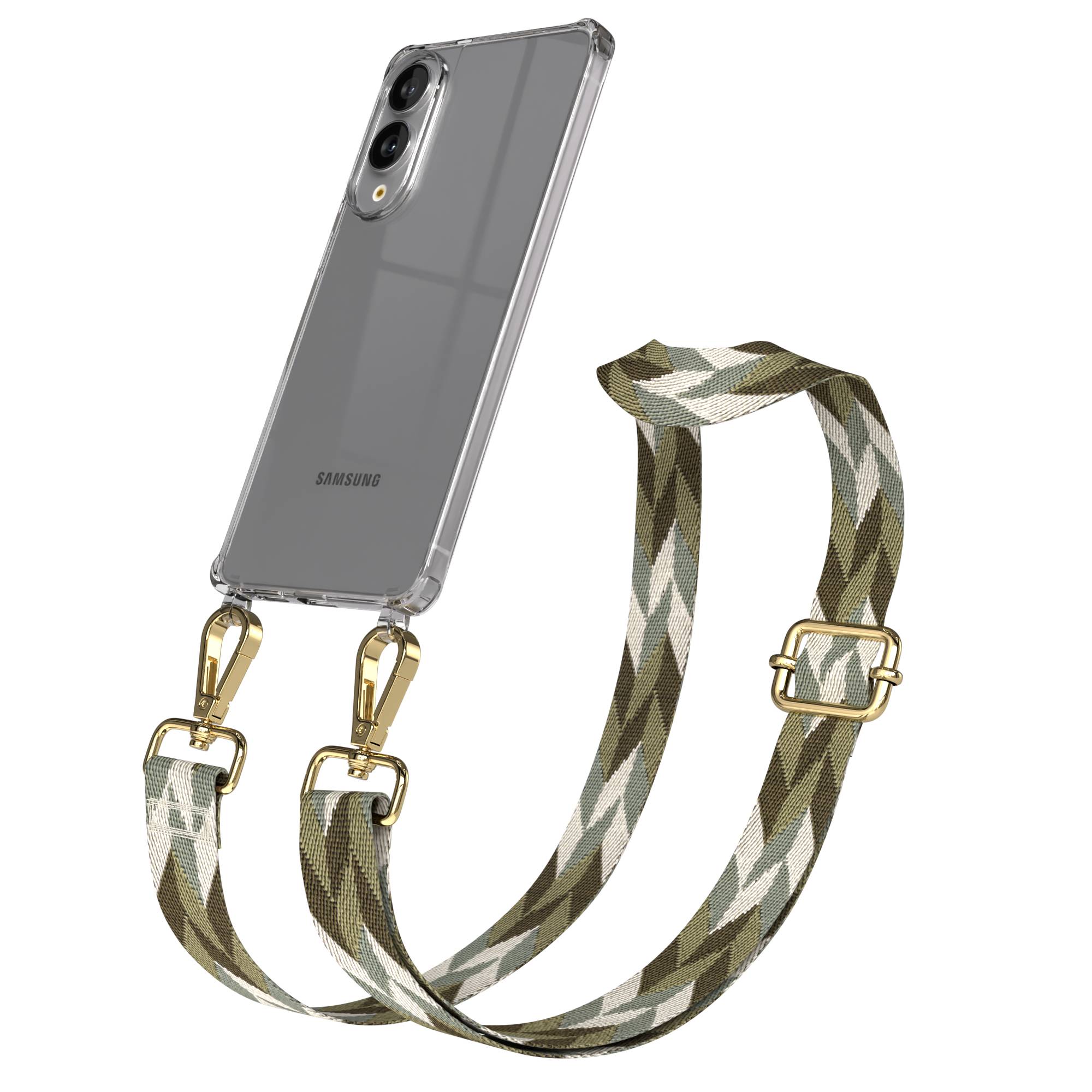 Samsung Galaxy S25 Edge Handykette mit verstellbarem Boho Trageriemen